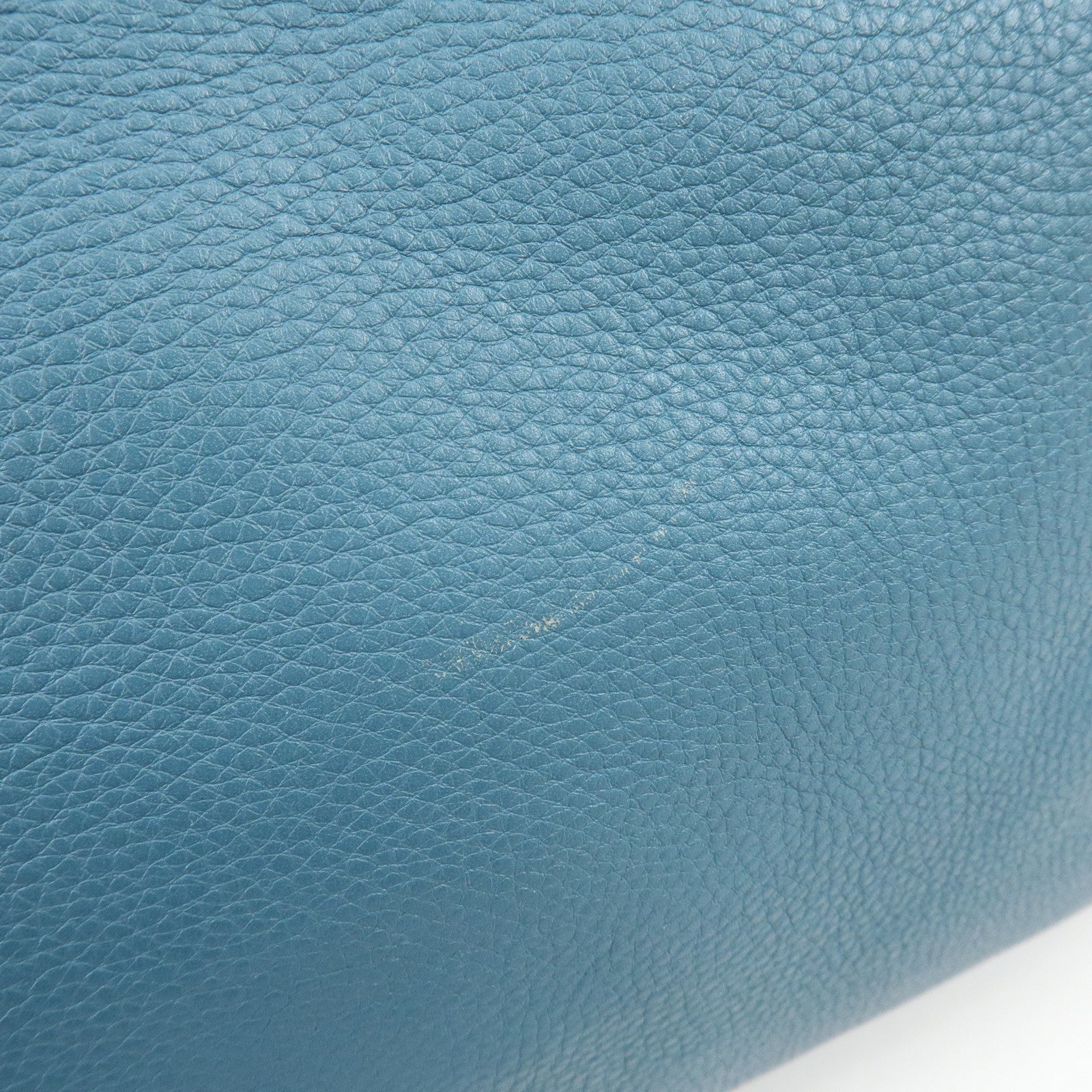 GUCCI Bamboo Shopper Large Leather Tote Bag 2Way Bag Blue 323658