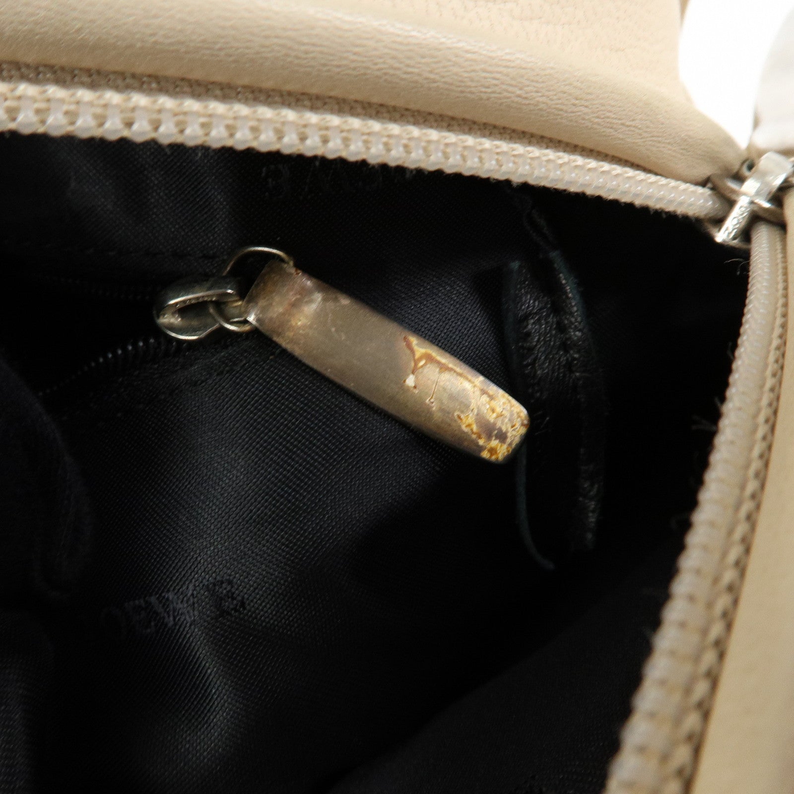 LOEWE Anagram Nappa Leather 2Way Bag Hand Shoulder Bag Ivory