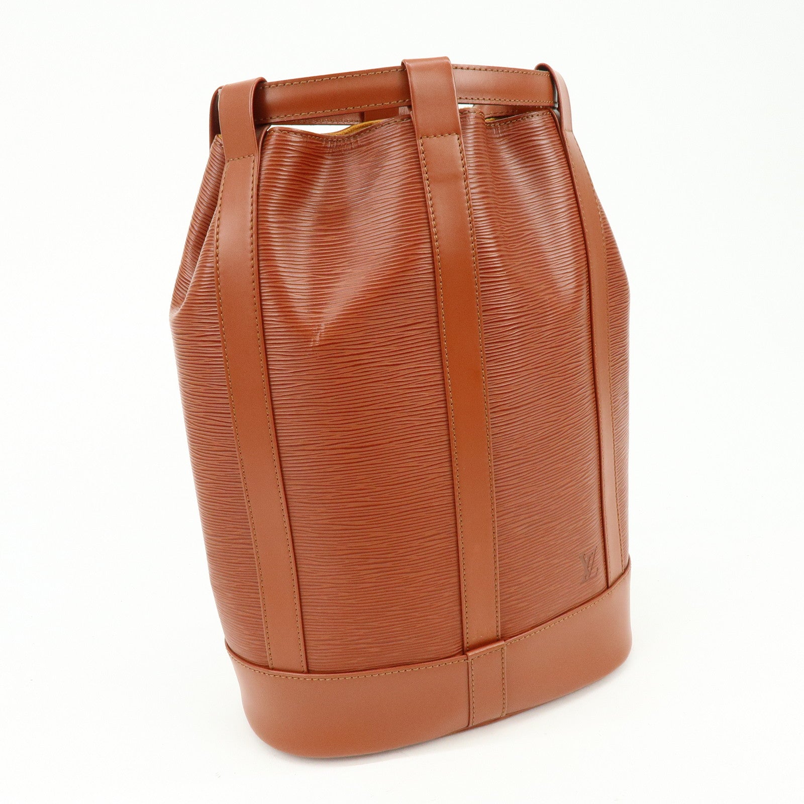 Louis Vuitton Epi Randonnee PM Shoulder Bag Kenya Brown M52353