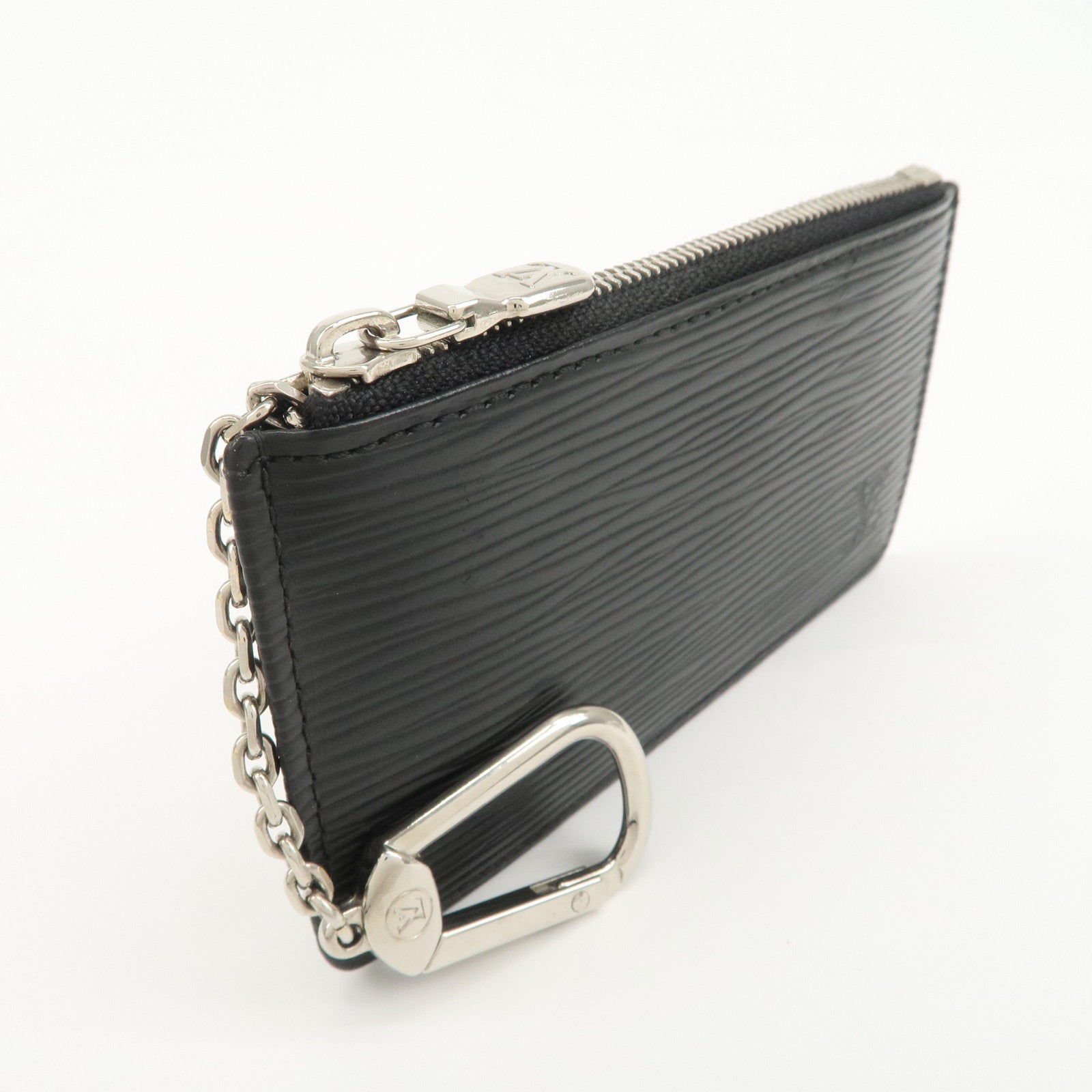 Louis Vuitton Epi Pochette Cles Coin Case Black Noir M63802
