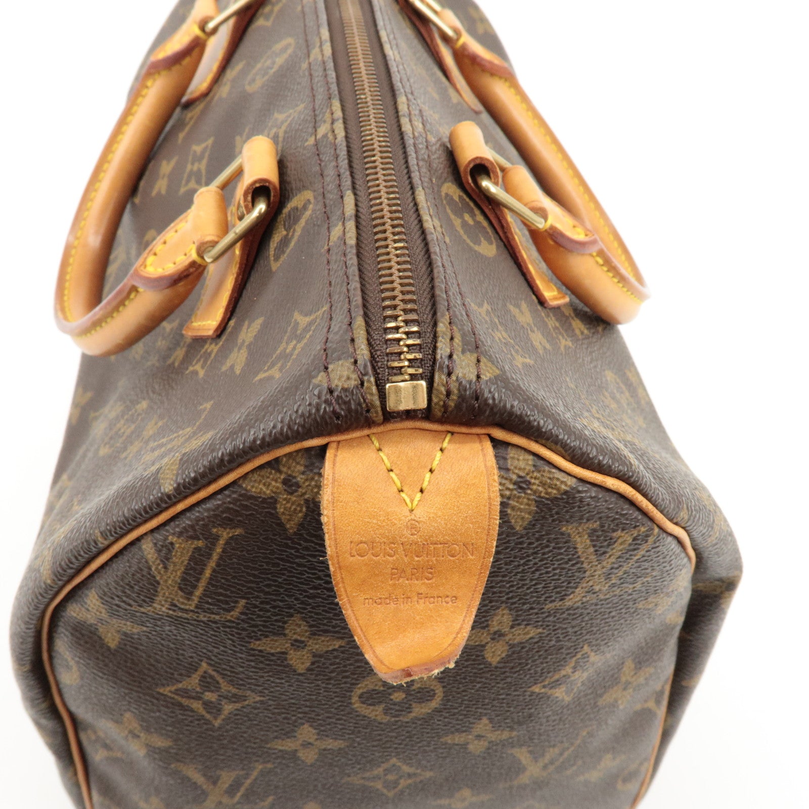 Louis Vuitton Monogram Speedy 30 Hand Bag Boston Bag M41526 Used