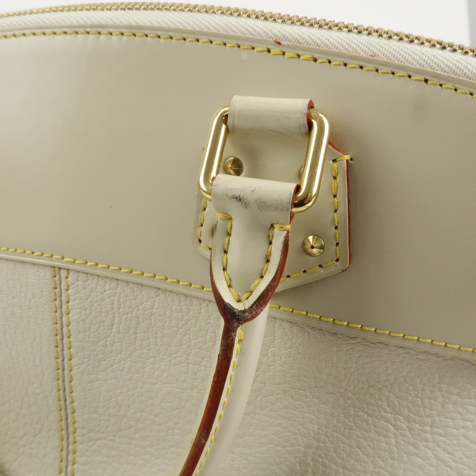 Louis Vuitton Suhari Lockit PM 2Way Hand Shoulder Bag Blanc M91887 Used