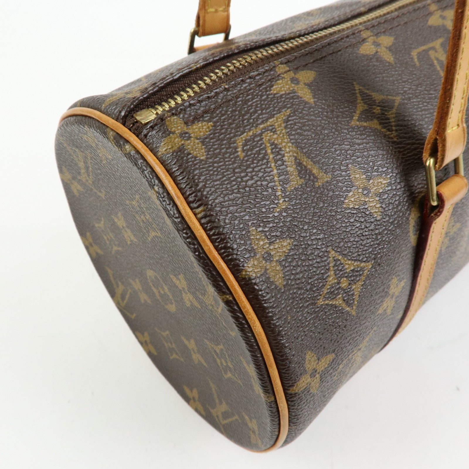 Louis Vuitton Monogram Papillon 30 Hand Bag Brown M51385