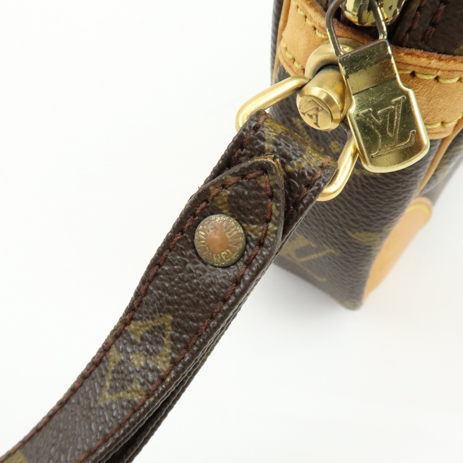 Louis Vuitton Monogram Marly Dragonne GM Clutch Bag Brown M51825