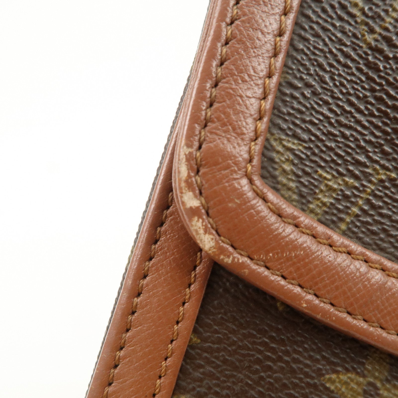 Louis Vuitton Monogram Pochette Damme PM Clutch Bag Brown M51812