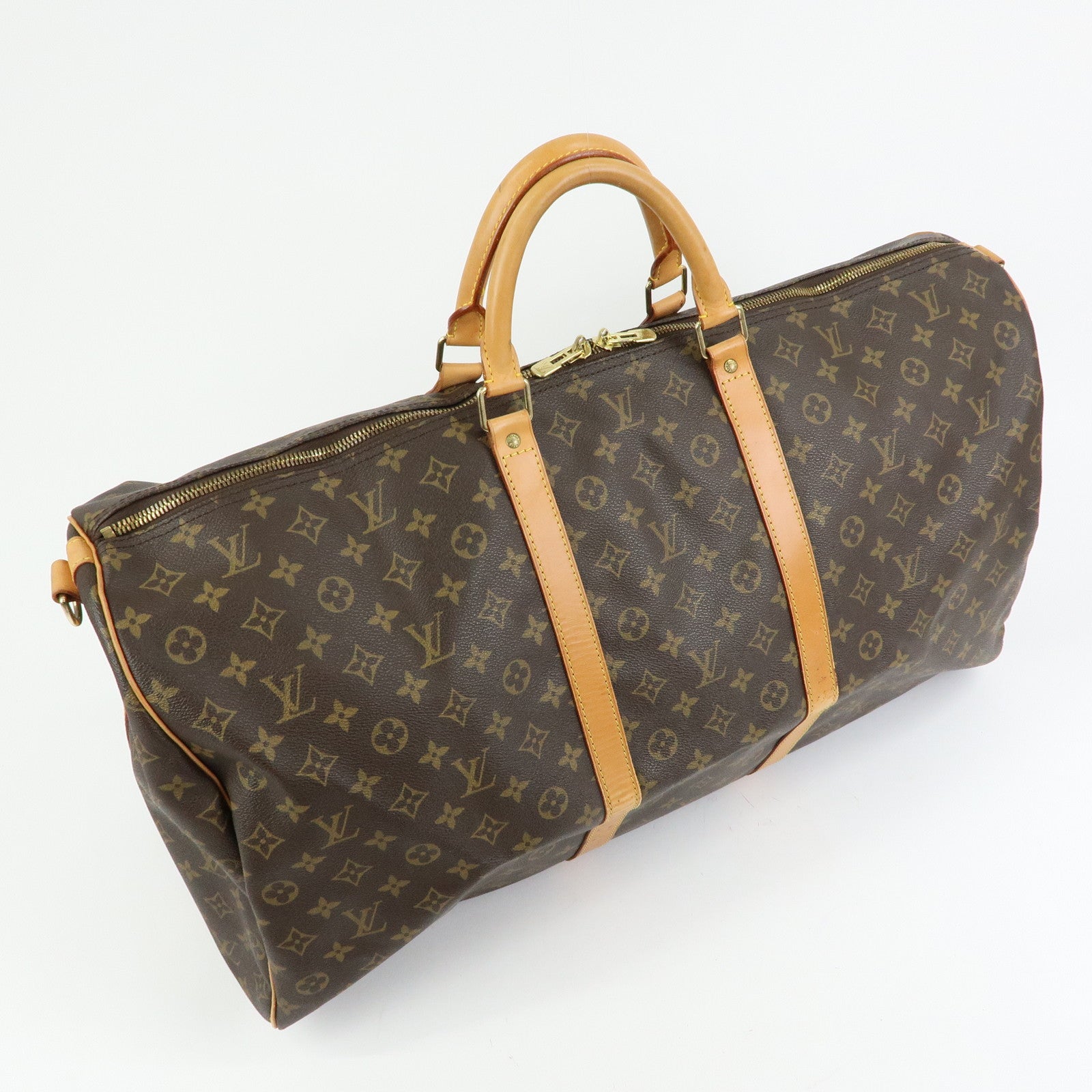Louis Vuitton Monogram Keep All Bandouliere 60 Boston Bag M41412