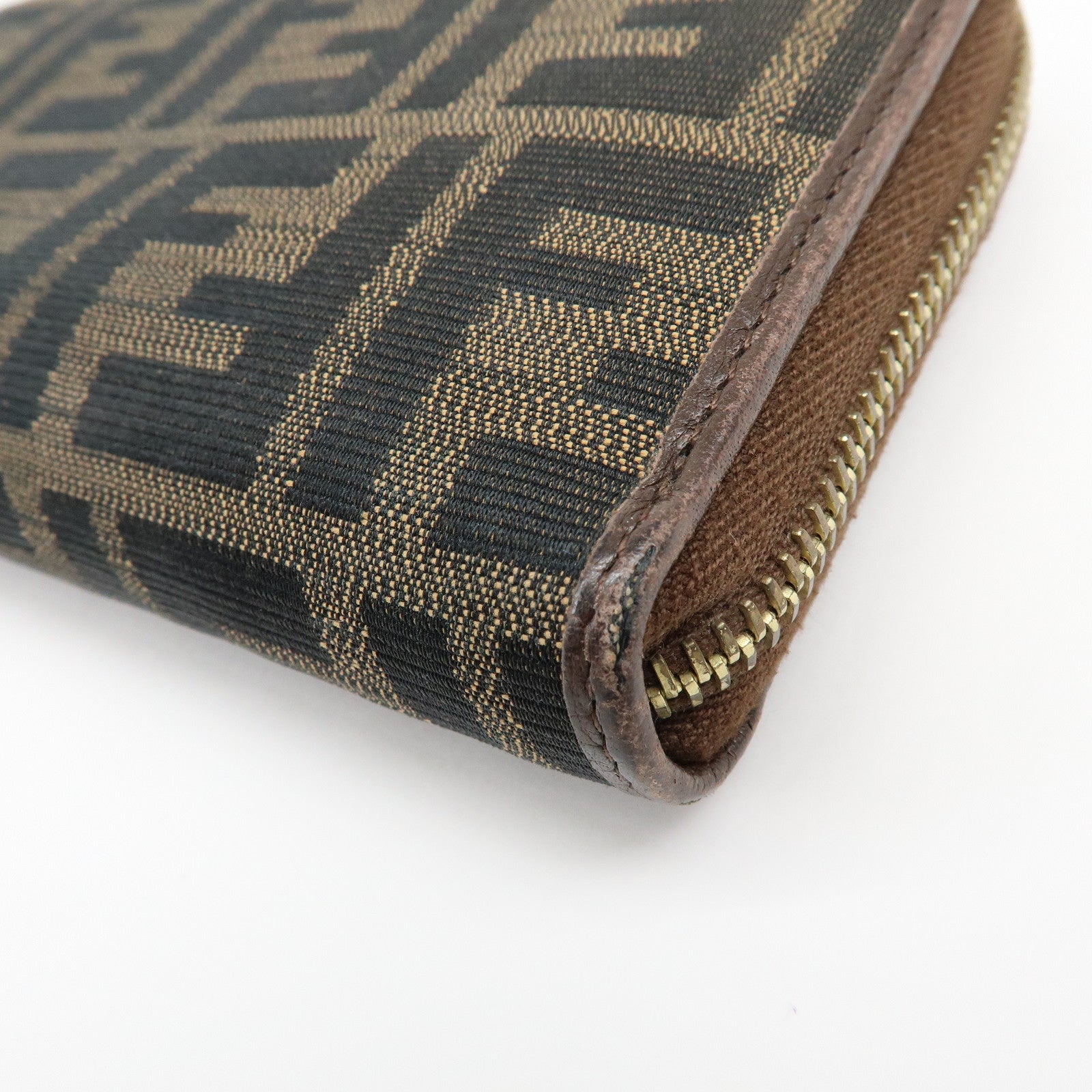 FENDI Zucca Set of 2 Canvas Compact Wallet Long Wallet 30729