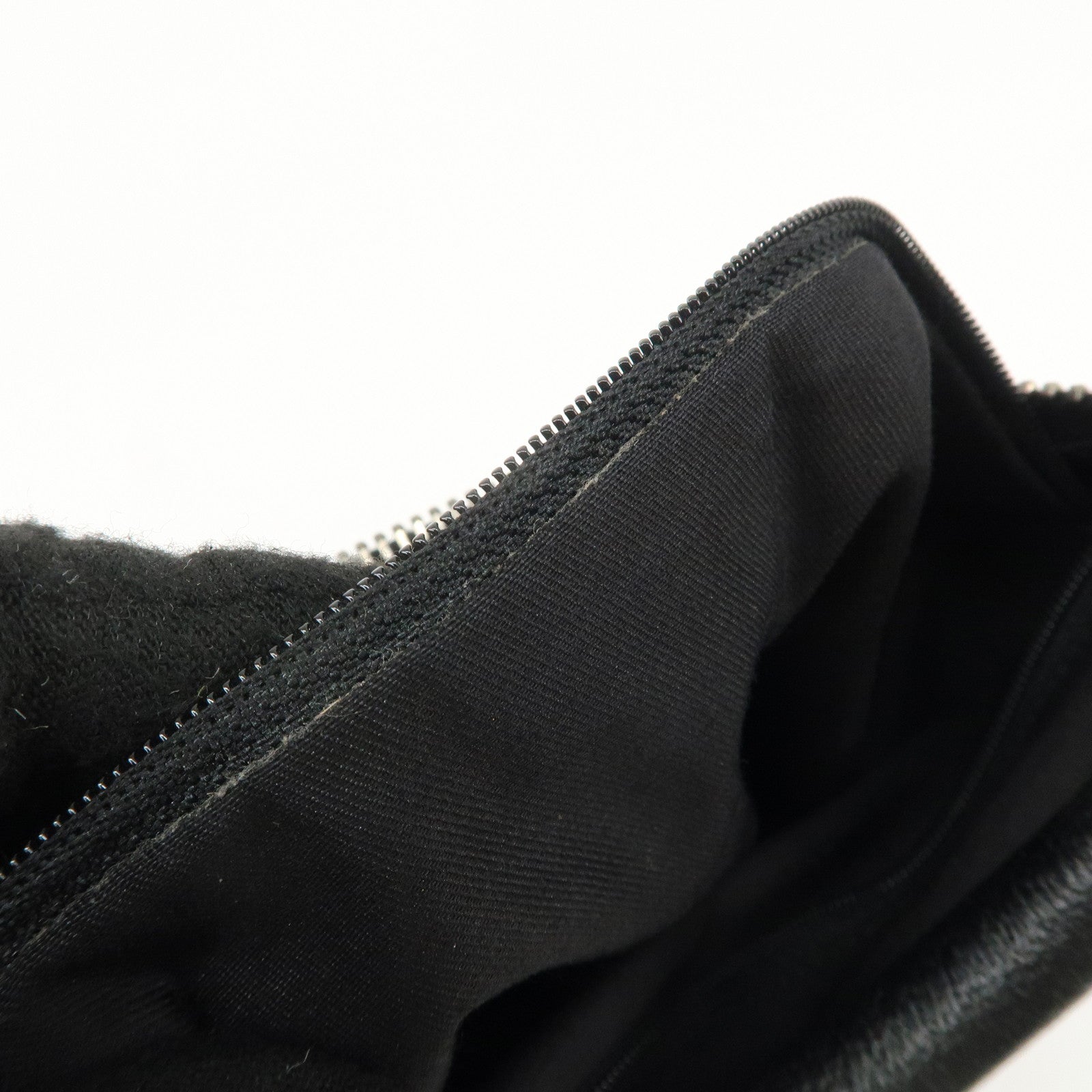 GUCCI GG Canvas Leather Shoulder Bag Hand Bag Black 115003 Used