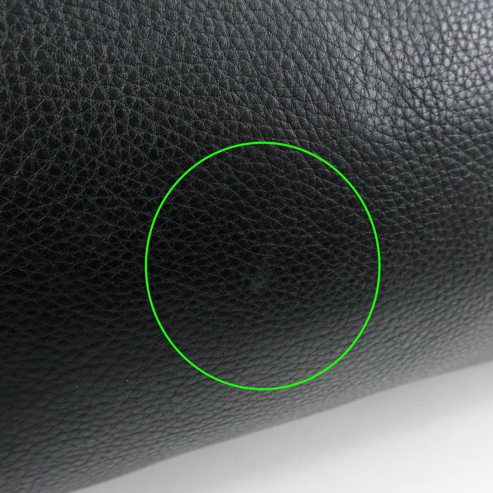 GUCCI Bamboo Leather Bamboo Hand Bag Black 109136