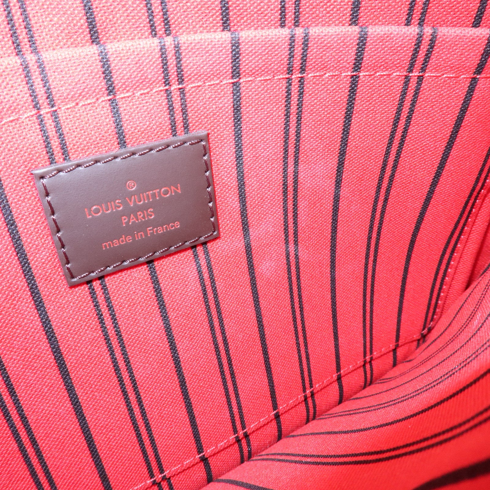 Louis Vuitton Damier Canvas Pouch for Neverfull MM Tote Bag N40049