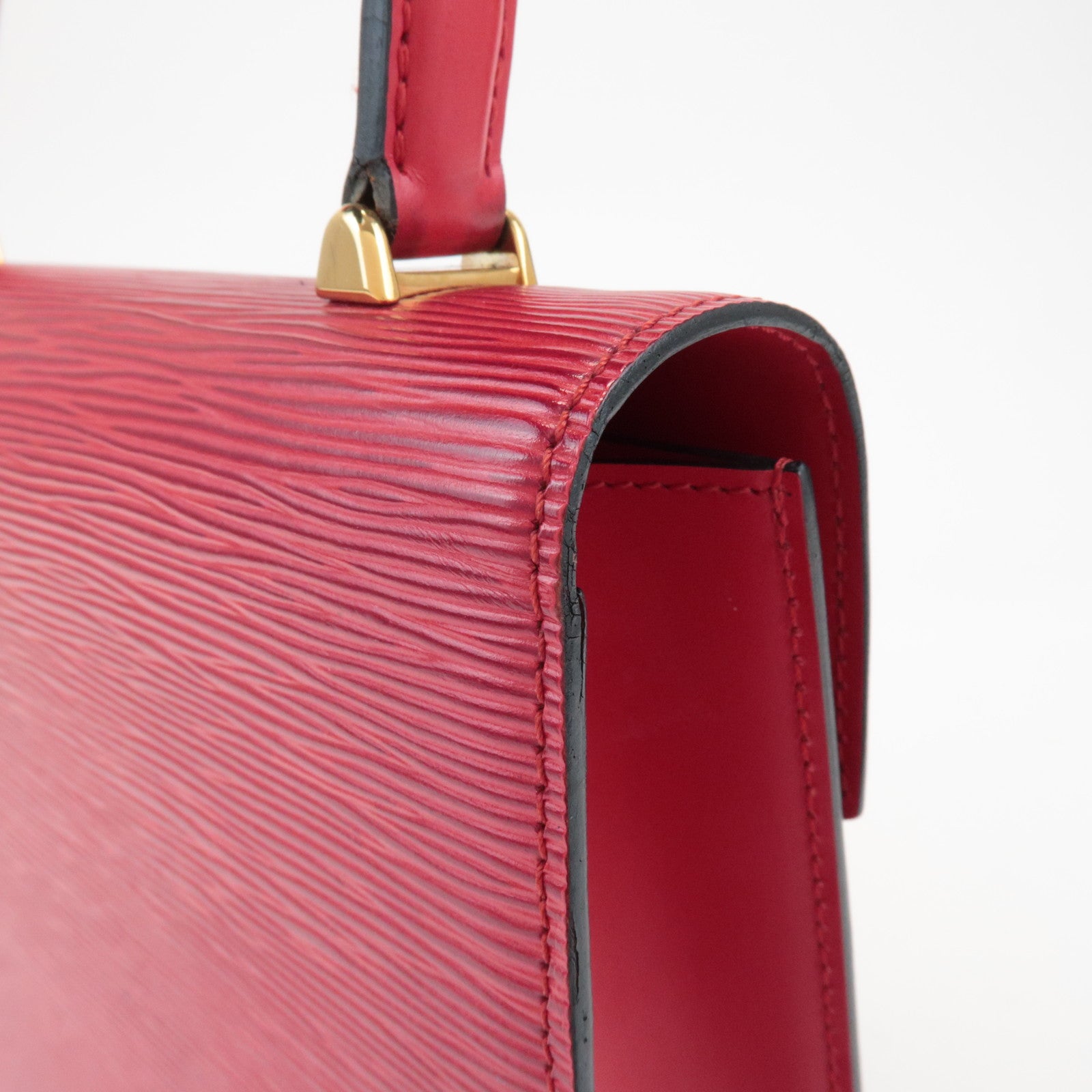 Louis Vuitton Epi Leather Marceau Hand Bag Castilian Red M52377