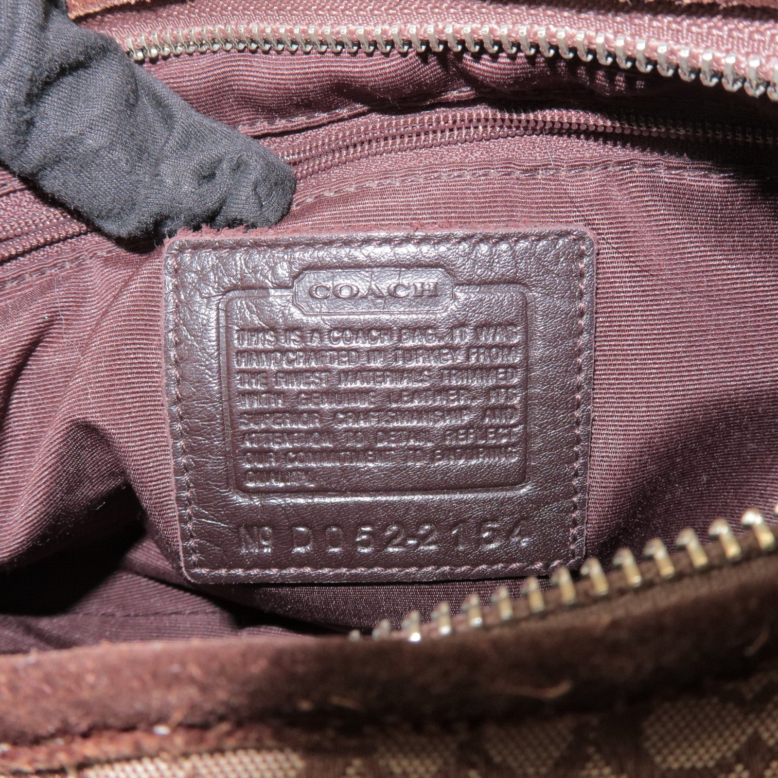 COACH Signature Set of 2 Canvas Leather Suede Shoulder Bag