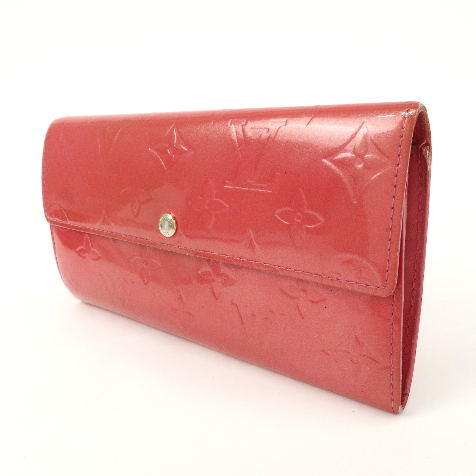 Louis Vuitton Monogram Vernis Set of 2 Long Wallet M93524 M9140F Used