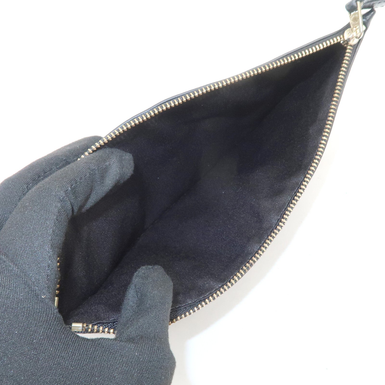 COACH Set of 3 Pouch Wallet Coin Case Brown Light Blue Black Ivory