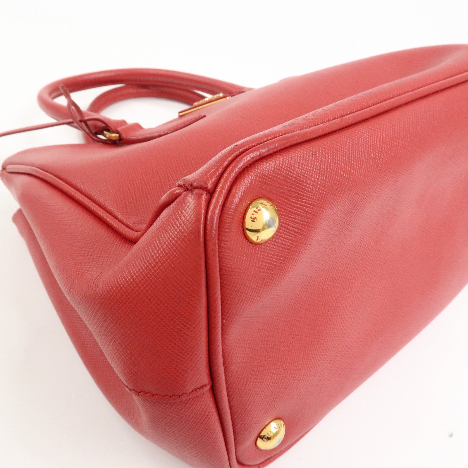 PRADA Saffiano Leather Galleria 2Way Shoulder Bag Hand Bag 1BA863