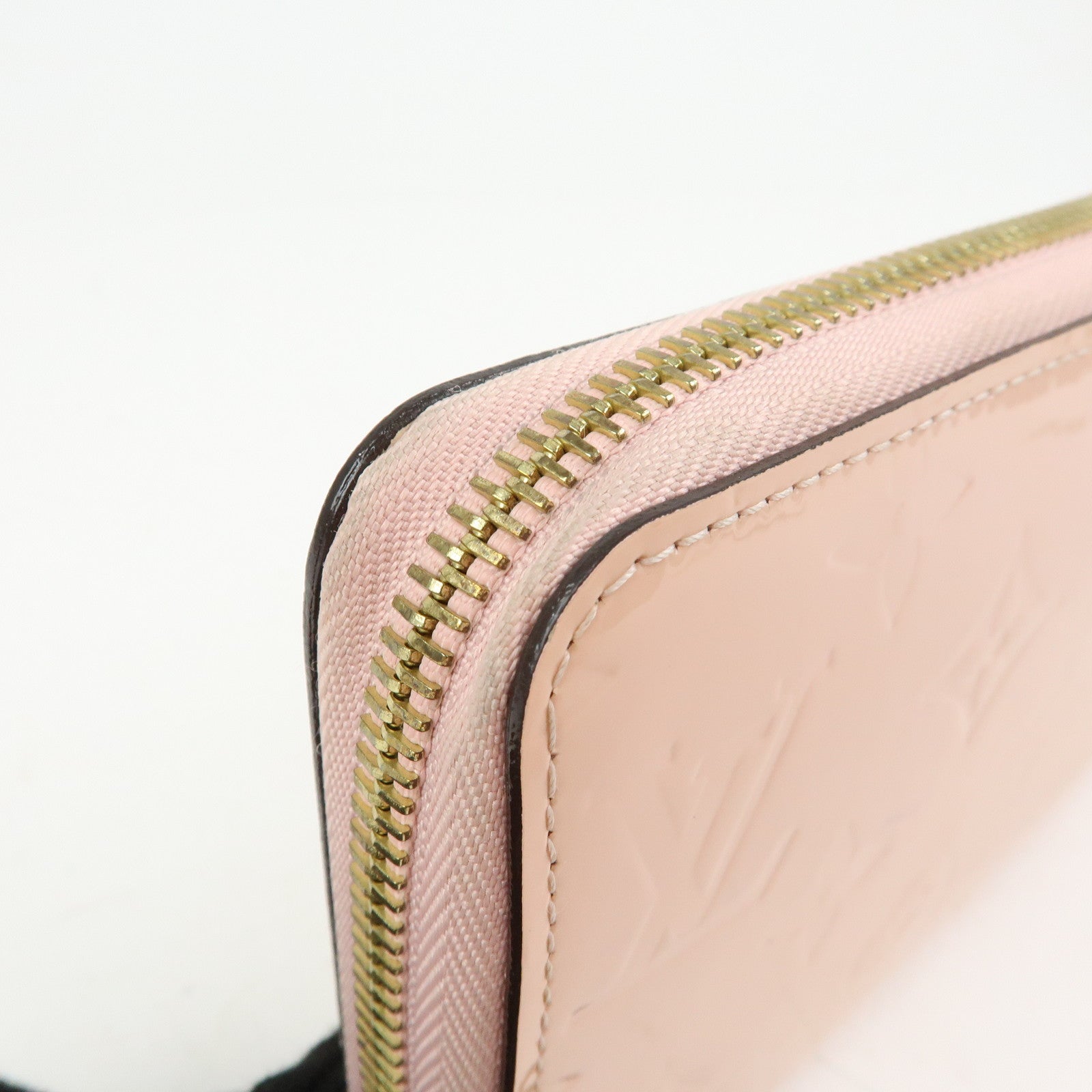 Louis Vuitton Monogram Vernis Zippy Wallet Rose Ballerine M61226