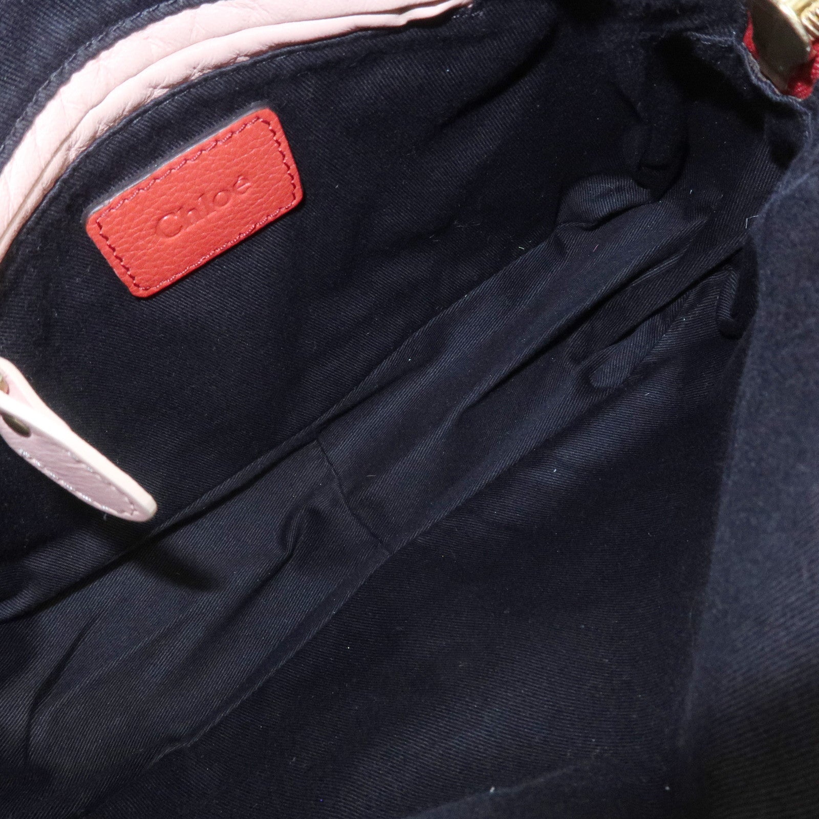 Chloe Paraty Leather 2Way Bag Shoulder Bag Hand Bag Red