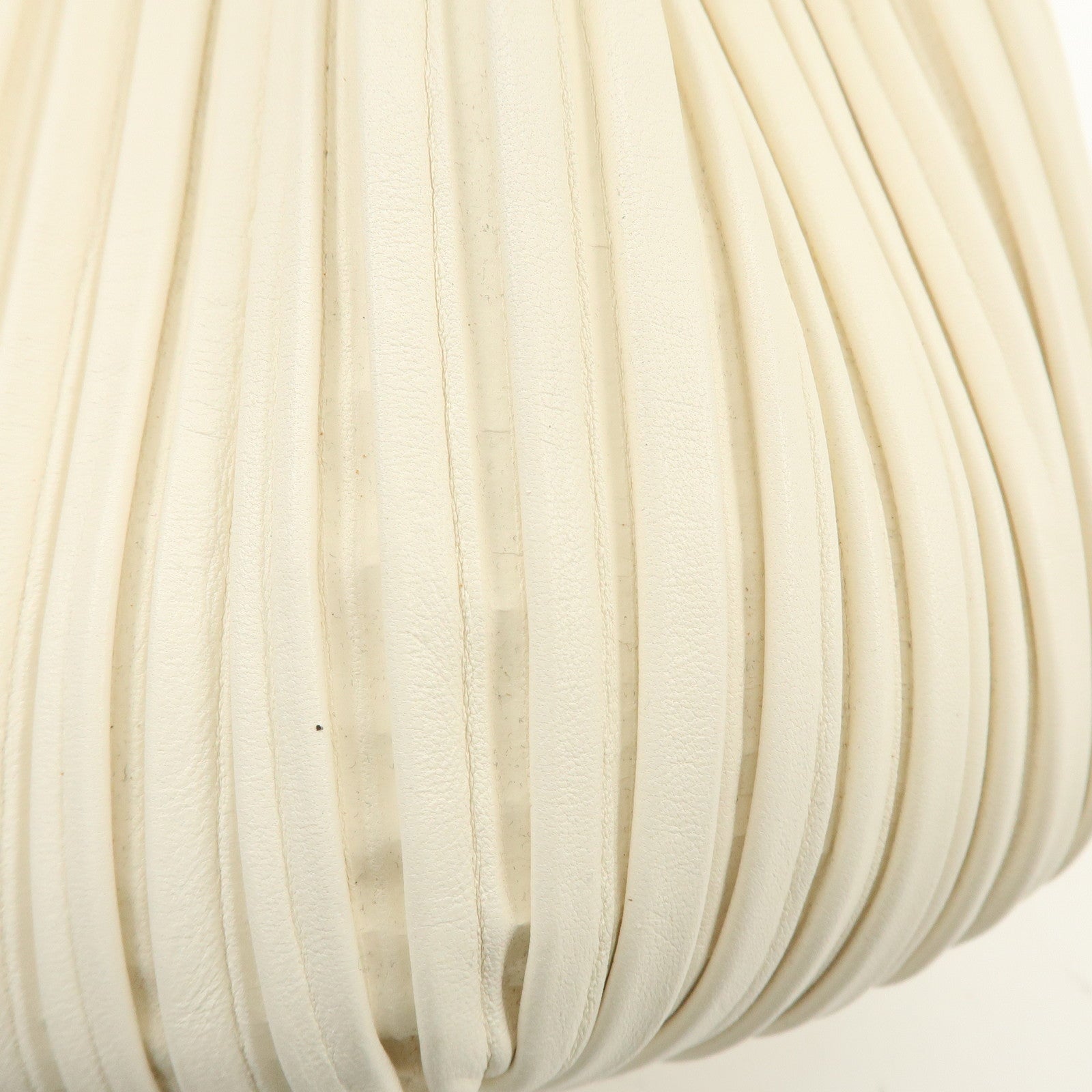 BVLGARI Leather Shoulder Bag Hand Bag White