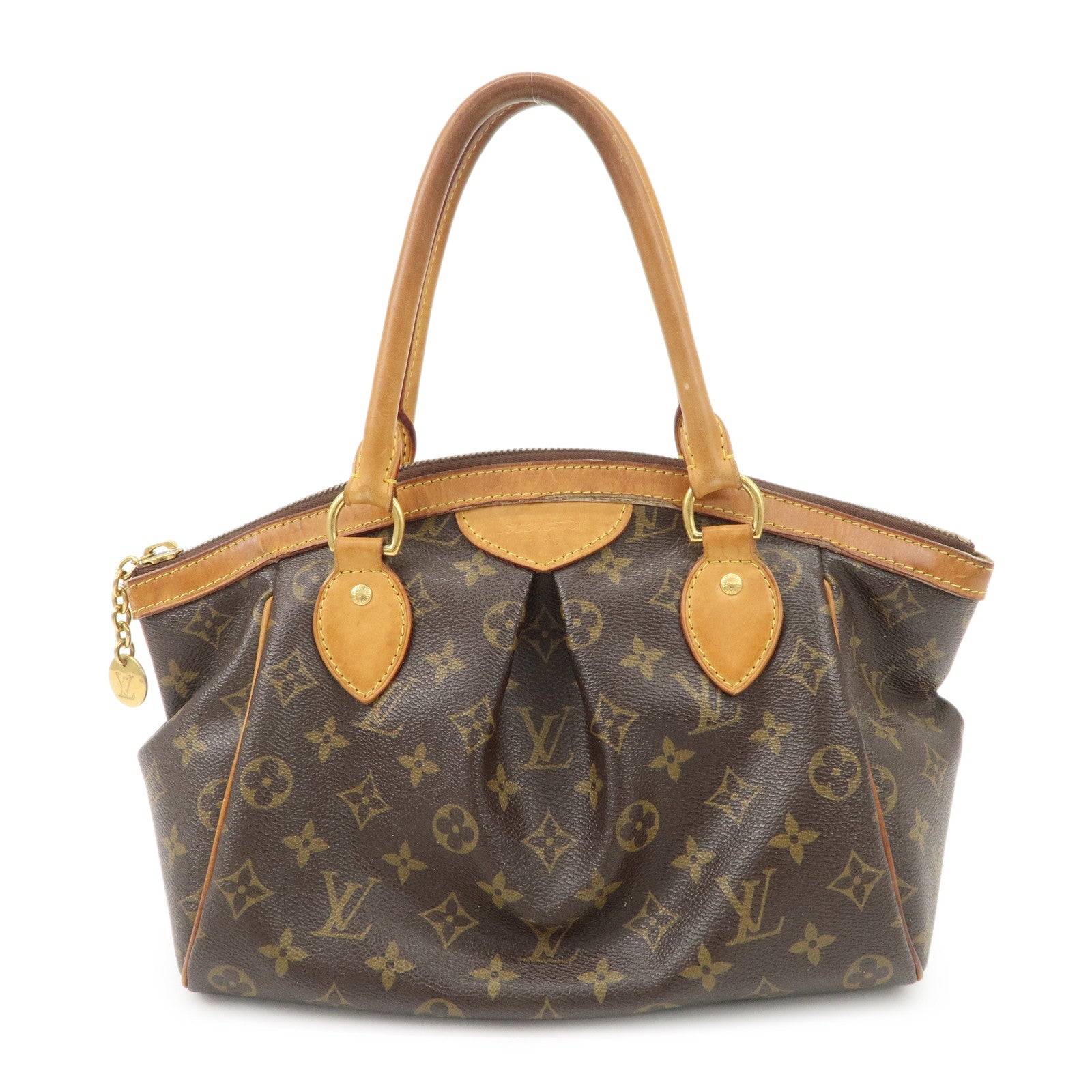 Louis Vuitton Monogram Tivoli PM Hand Bag Brown M40143 Used