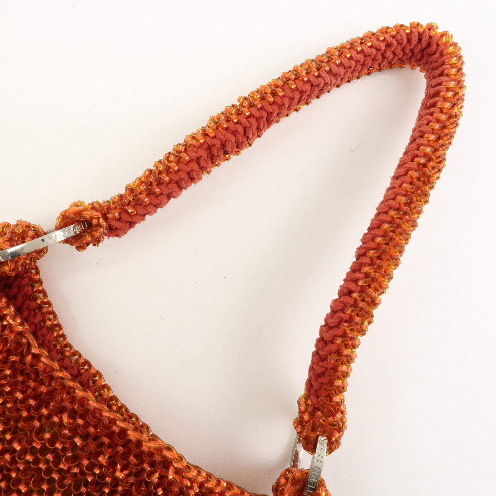 ANTEPRIMA Wire Bag PVC Shoulder Bag Hand Bag Orange