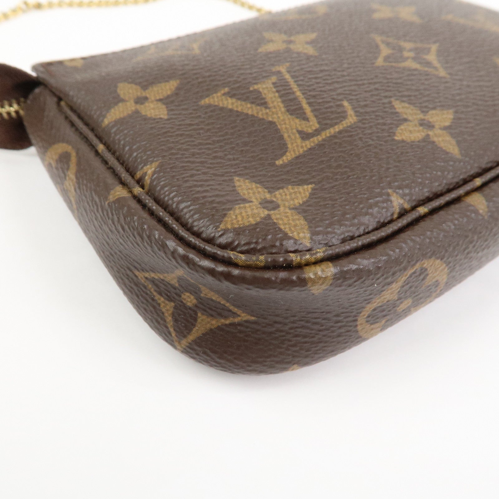 Louis Vuitton Monogram Mini Pochette Accessoires Hand Bag M58009