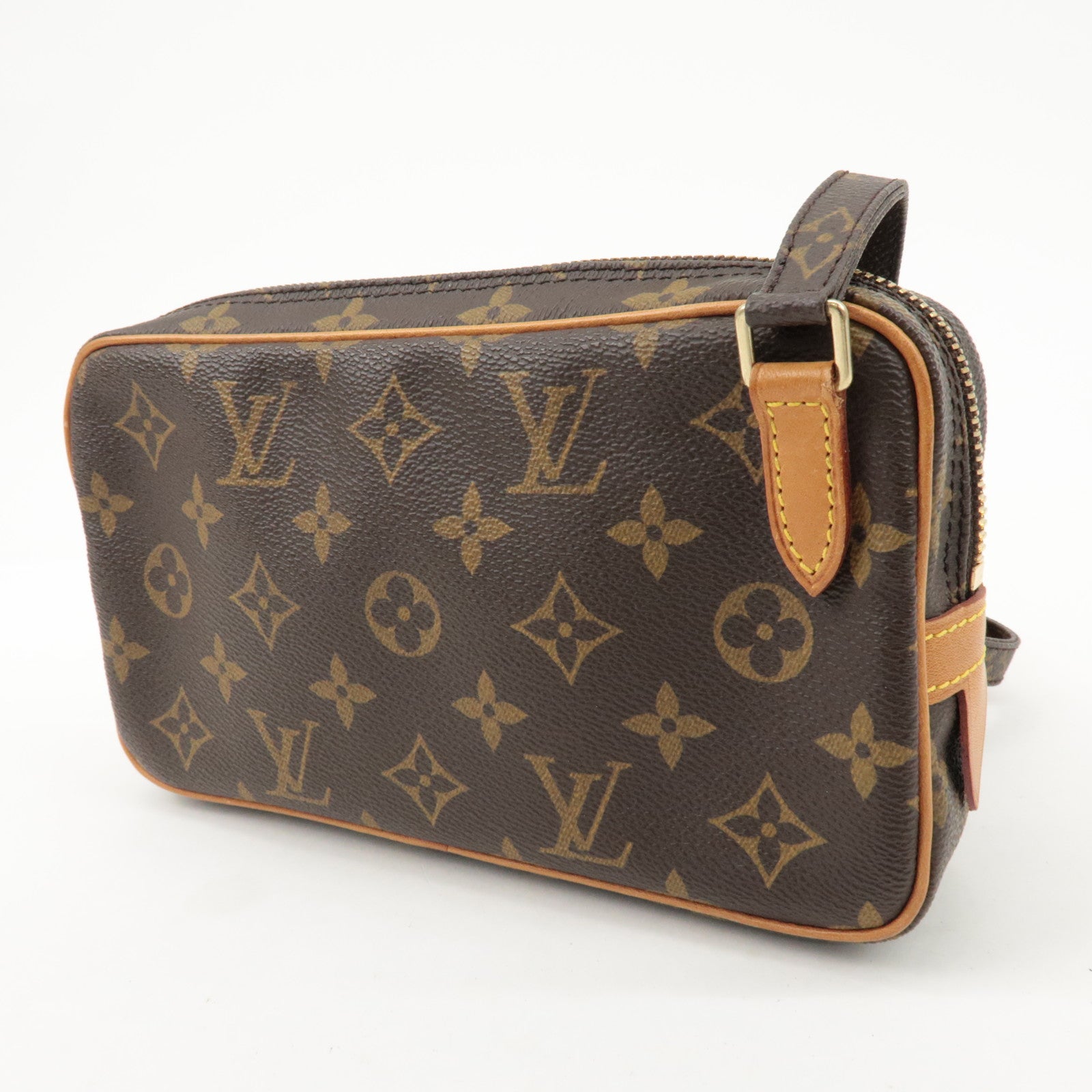 Louis Vuitton Monogram Pochette Marly Bandouliere Bag Brown M51828 Used