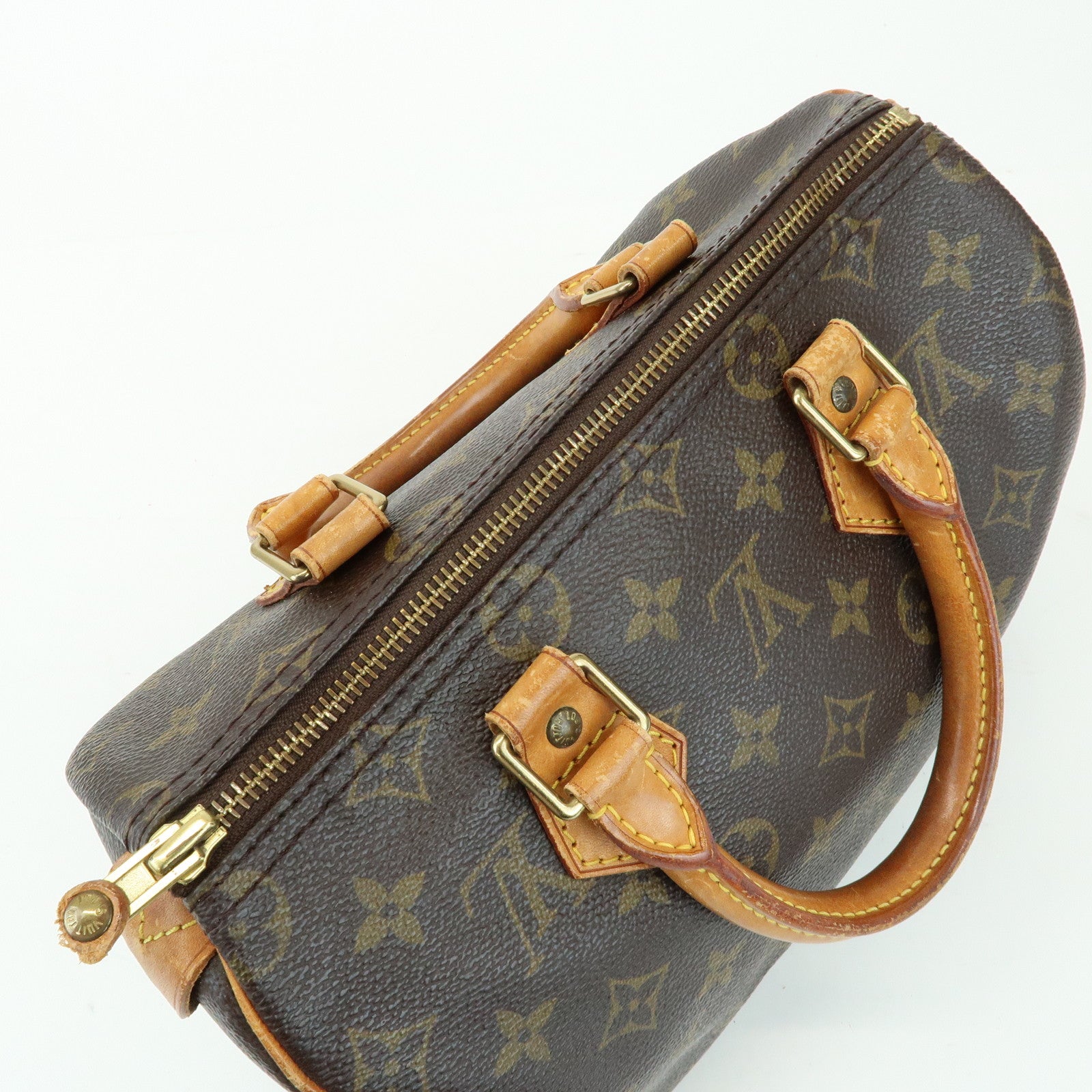 Louis Vuitton Monogram Speedy 25 Boston Bag Hand Bag Brown M41528