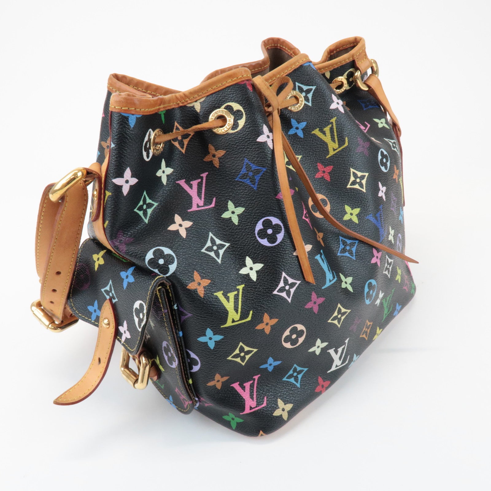 Louis Vuitton Monogram Multicolor Petit Noe Bag Noir M42230