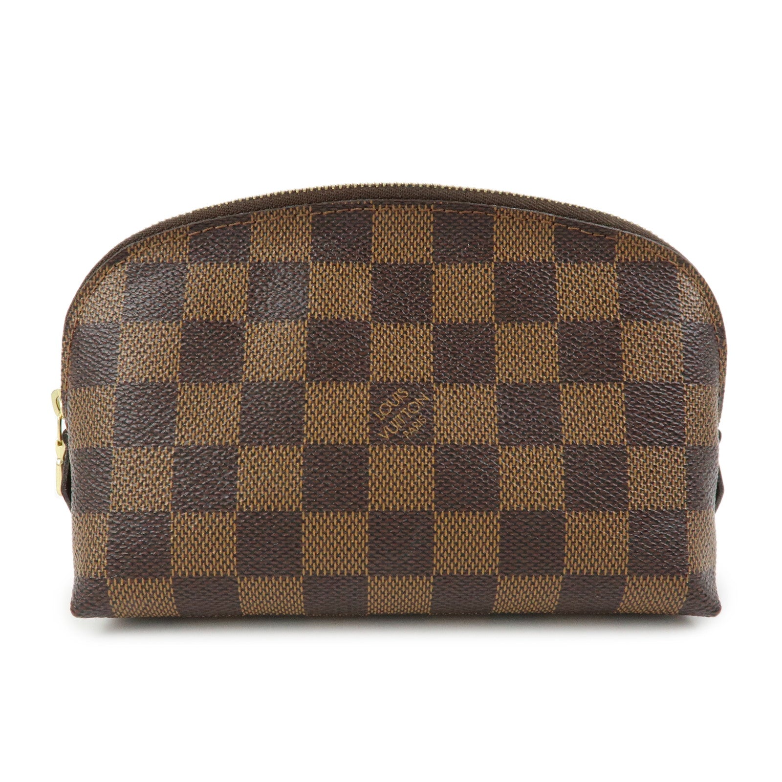 Louis Vuitton Damier Pochette Cosmetic PM Pouch Brown N47516