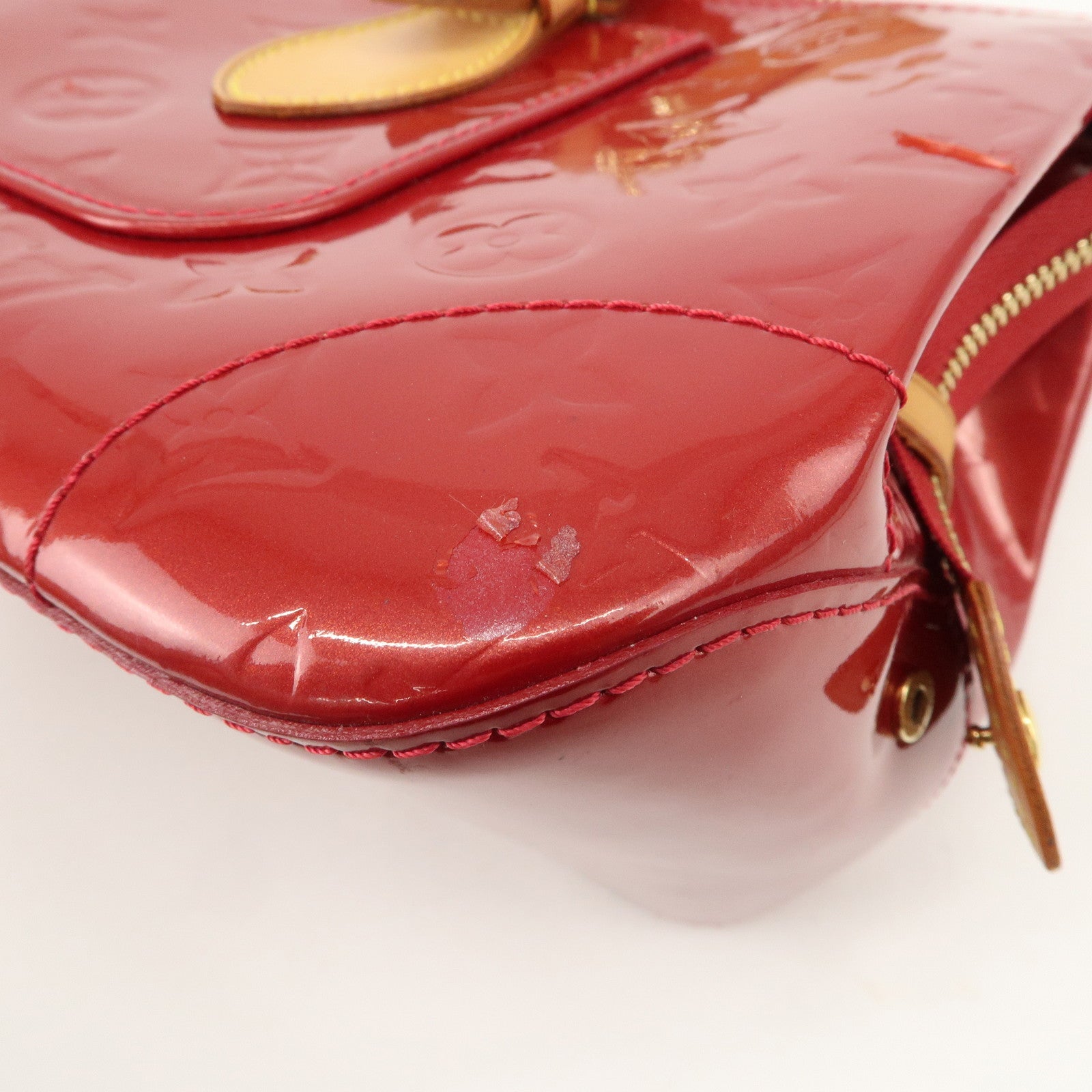 Louis Vuitton Vernis Rosewood Avenue Hand Bag Pomme D'Amour M93507