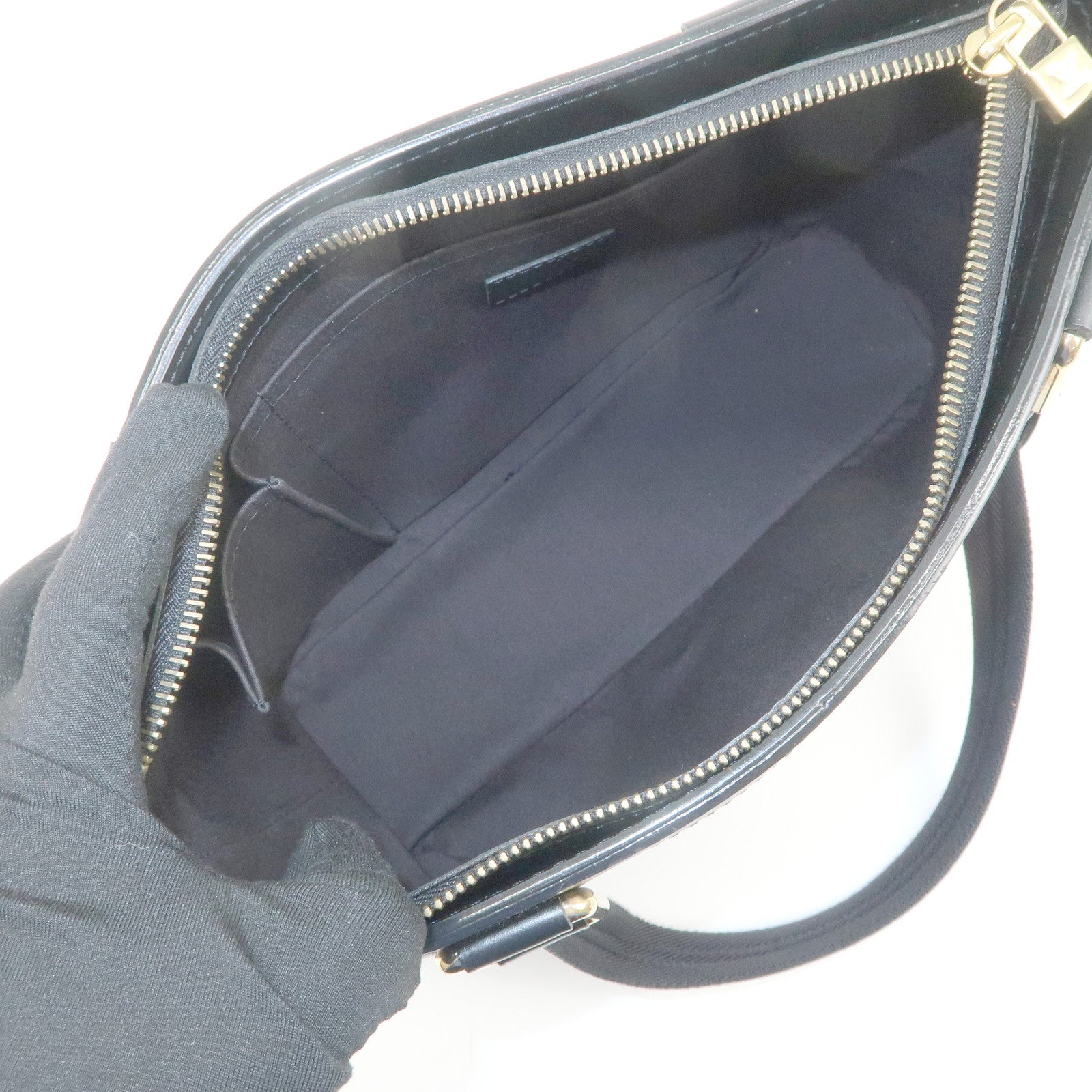 Louis Vuitton Monogram Mini Lucille PM Hand Bag Noir M92610