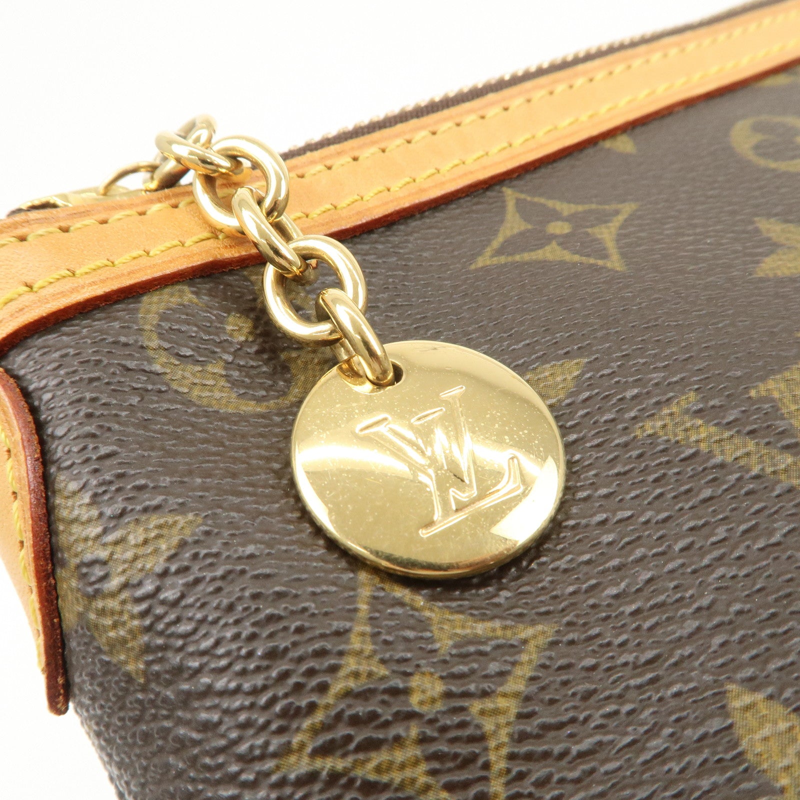 Louis Vuitton Monogram Palermo PM 2Way Bag Hand Bag Brown M40145