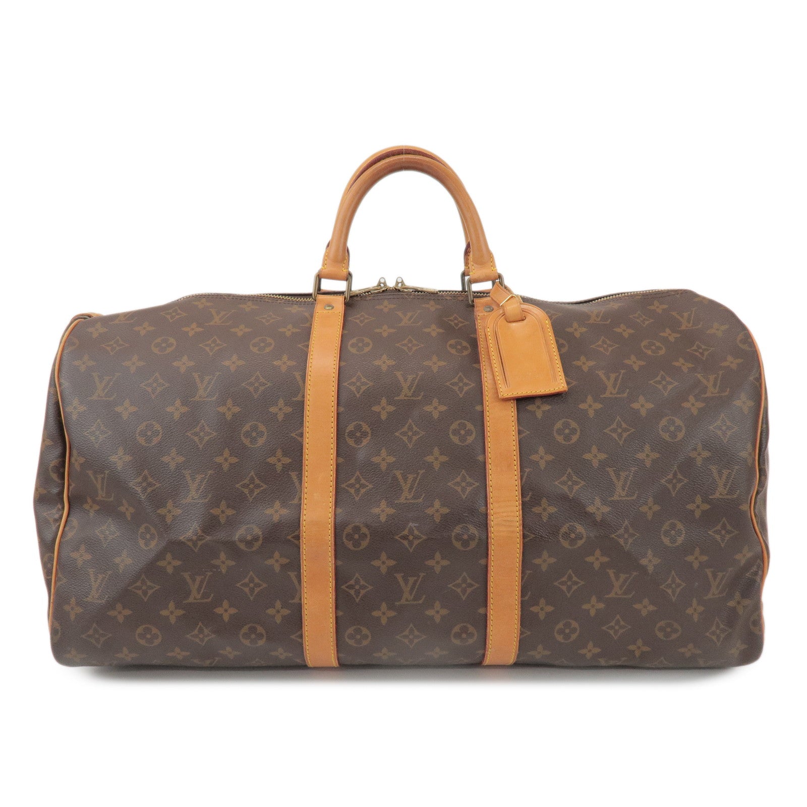Louis Vuitton Monogram Keep All 55 Boston Bag Brown M41424