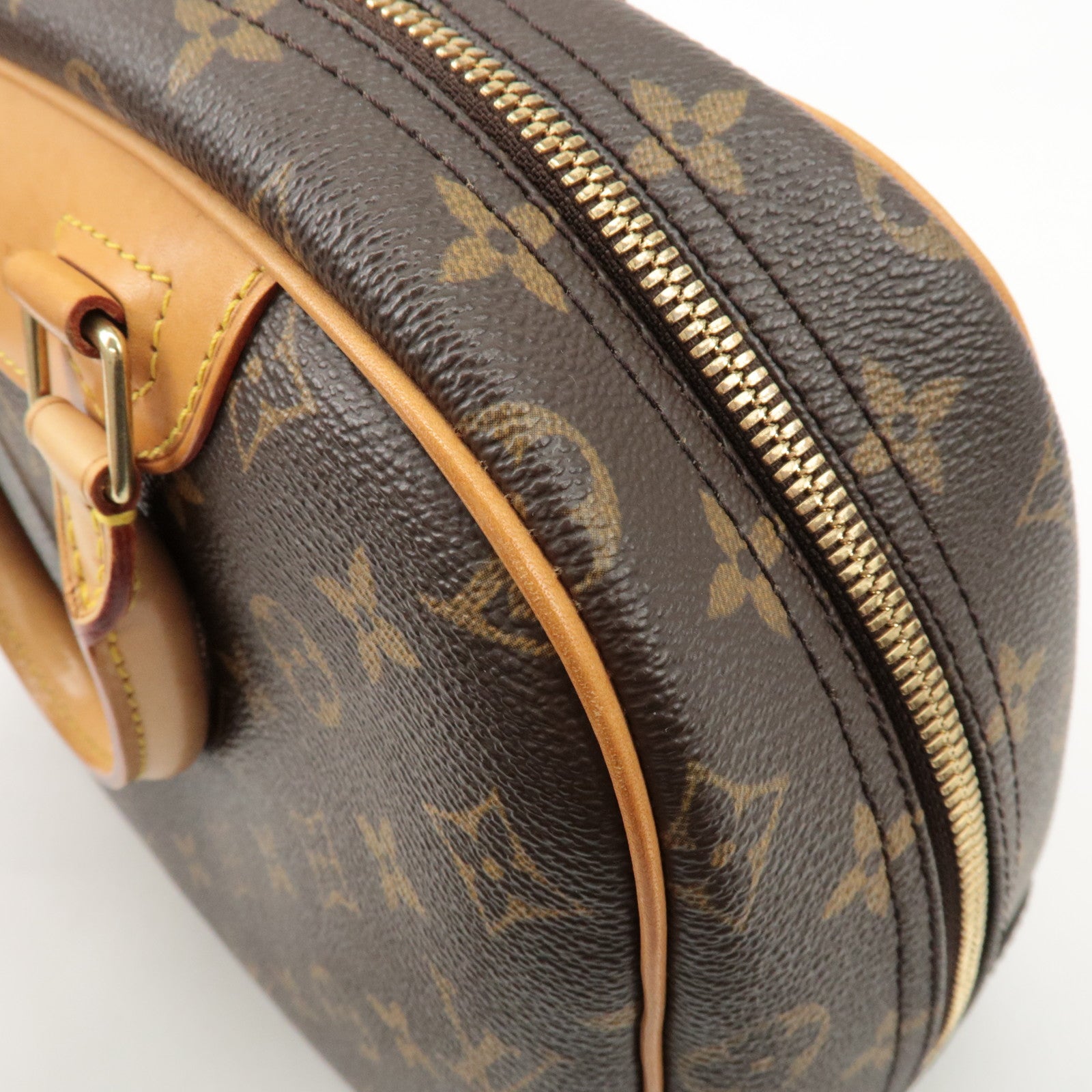 Louis Vuitton Monogram Trueville Hand Bag Brown M42228 Used