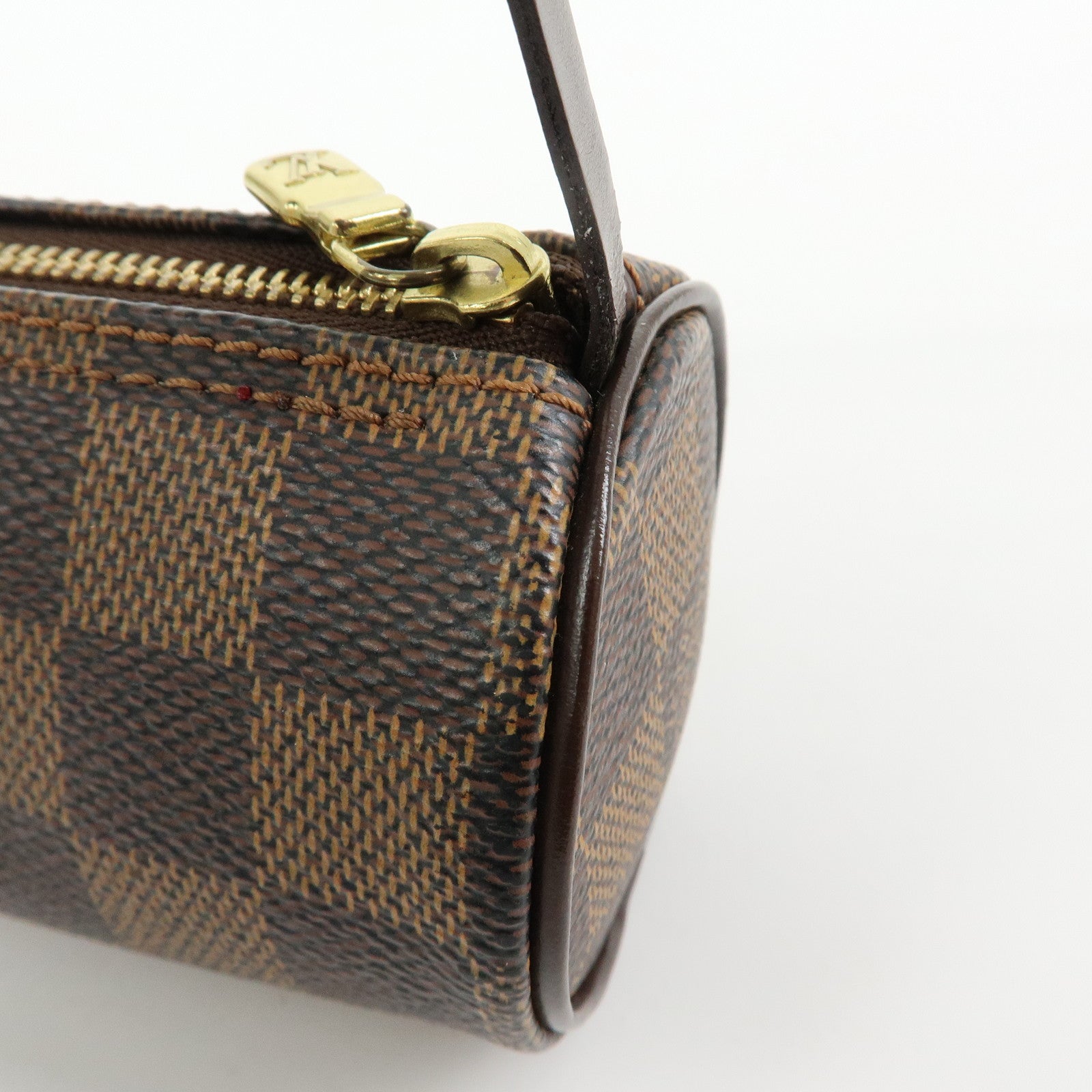 Louis Vuitton Damier Ebene Mini Pouch for Papillon Bag Brown