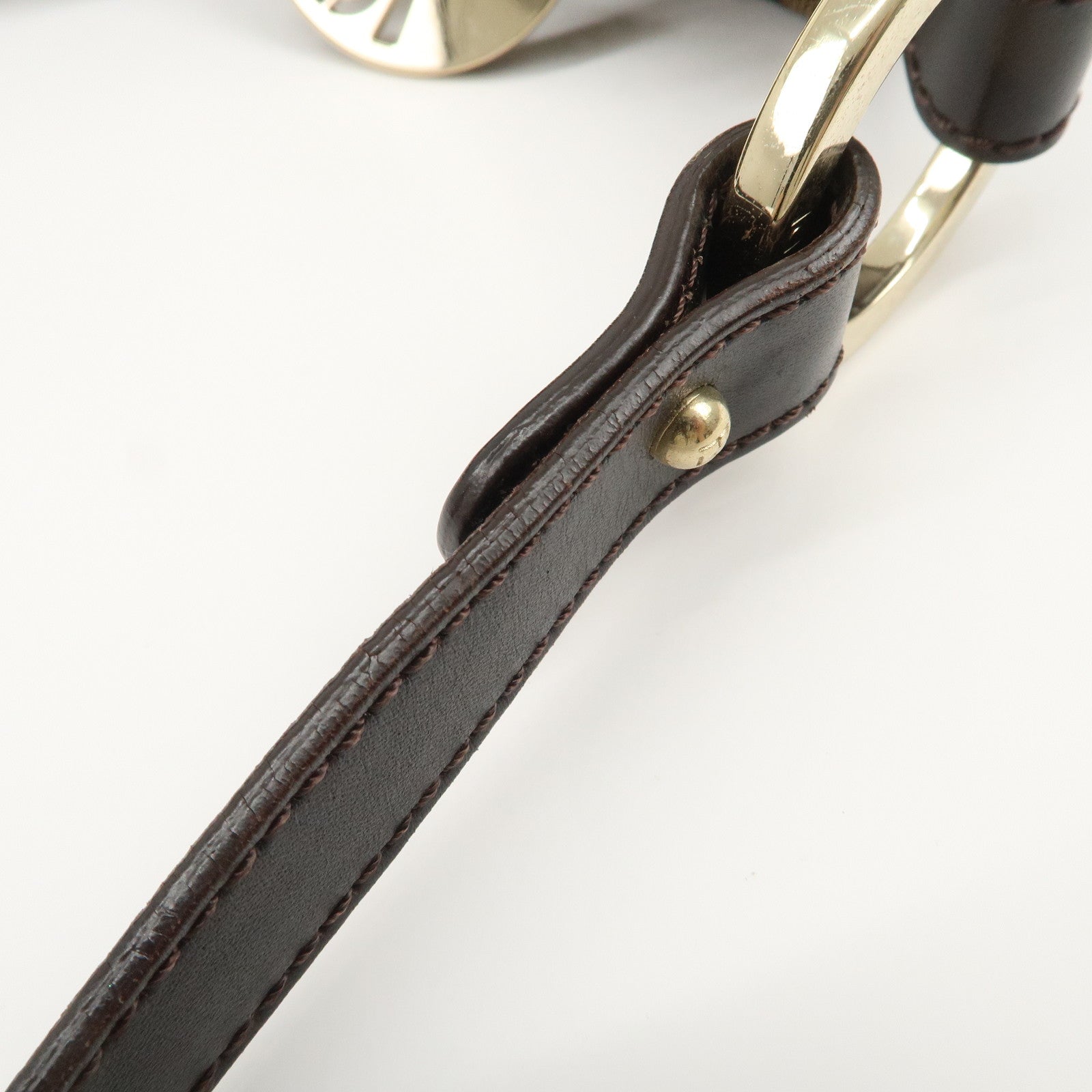 FENDI Zucca Canvas Leather Shoulder Bag Hand Bag Black Brown 8BR448