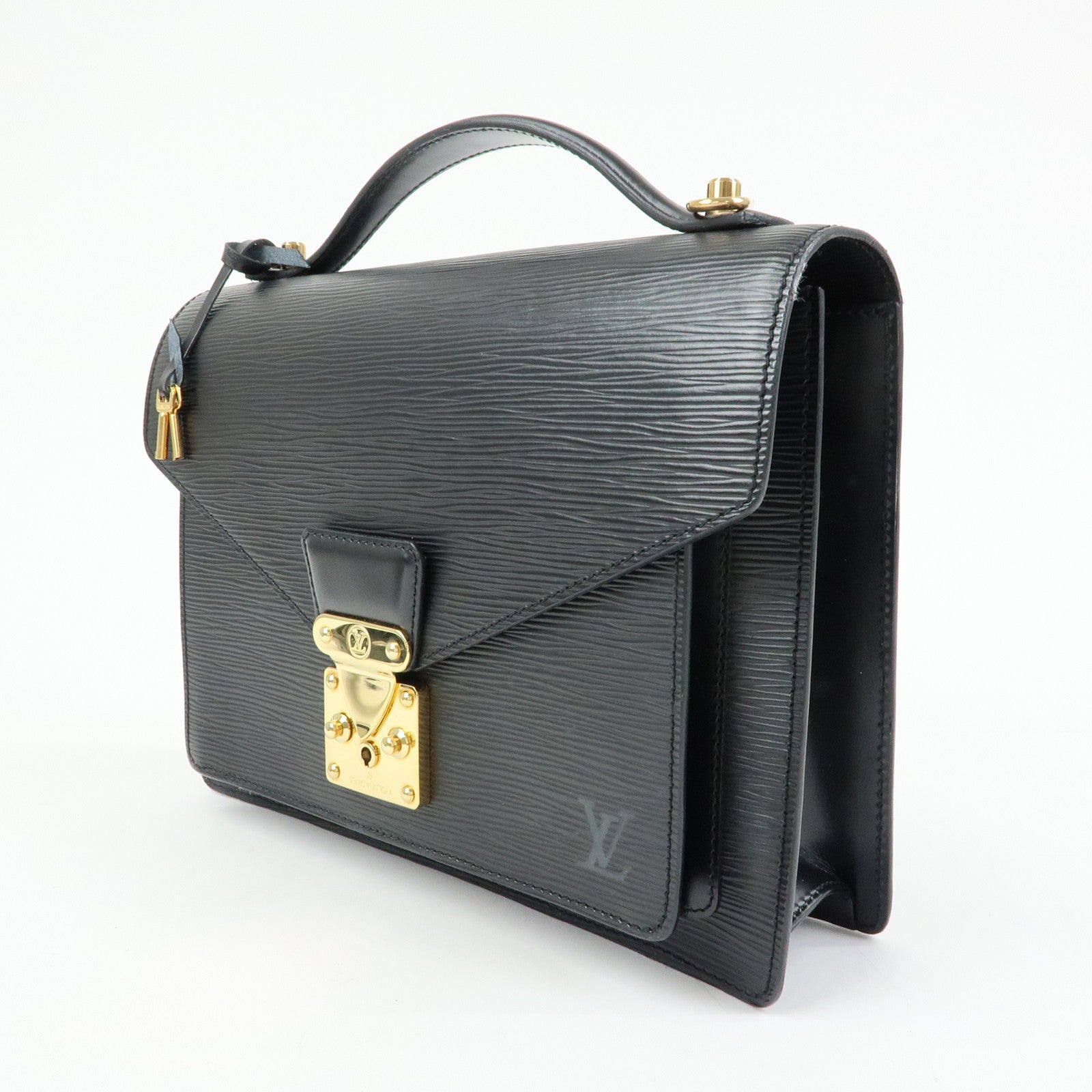 Louis Vuitton Epi Monceau 2Way Shoulder Bag Hand Bag Noir M52122