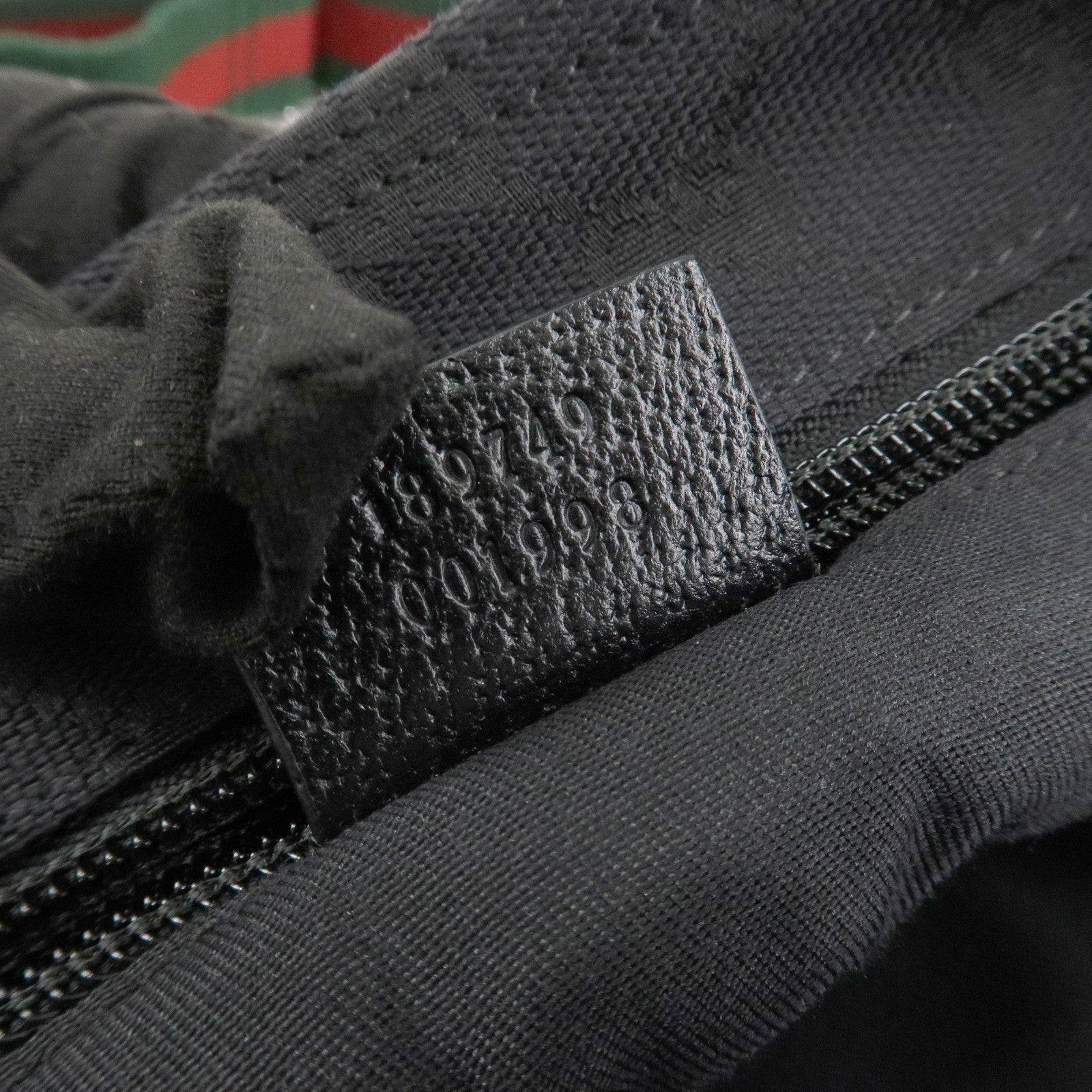 GUCCI Sherry GG Canvas Leather Shoulder Bag Black 189749 Used