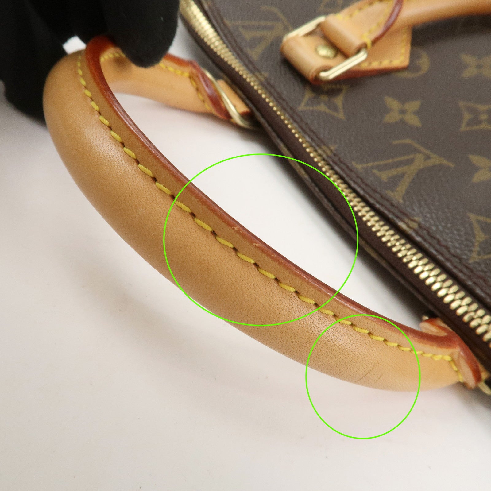 Louis Vuitton Monogram Alma Hand Bag Brown M51130