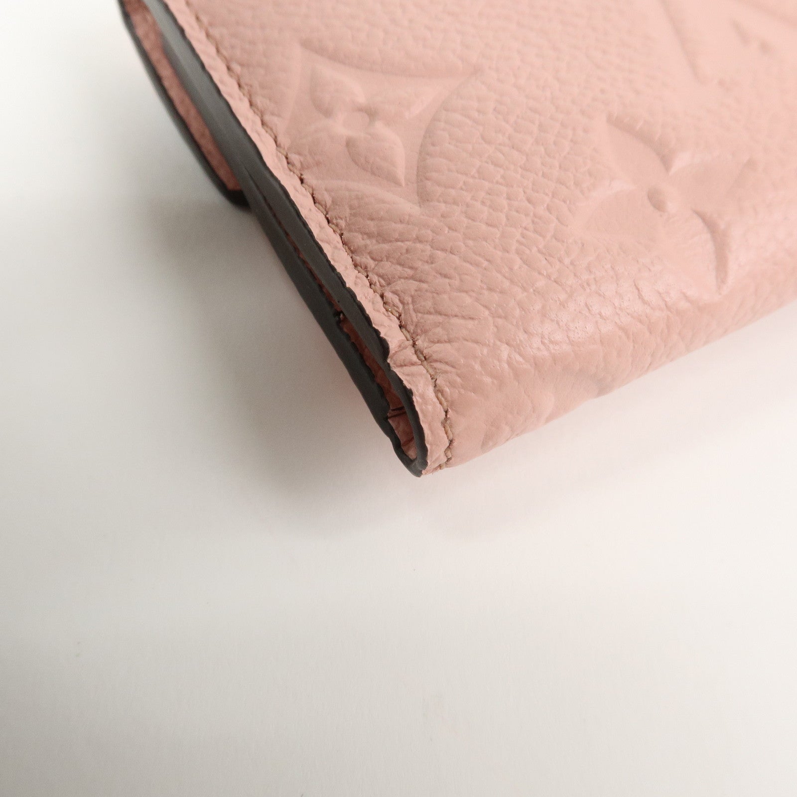 Louis Vuitton Leather Portefeuille Zoe Compact Wallet Pink M62936
