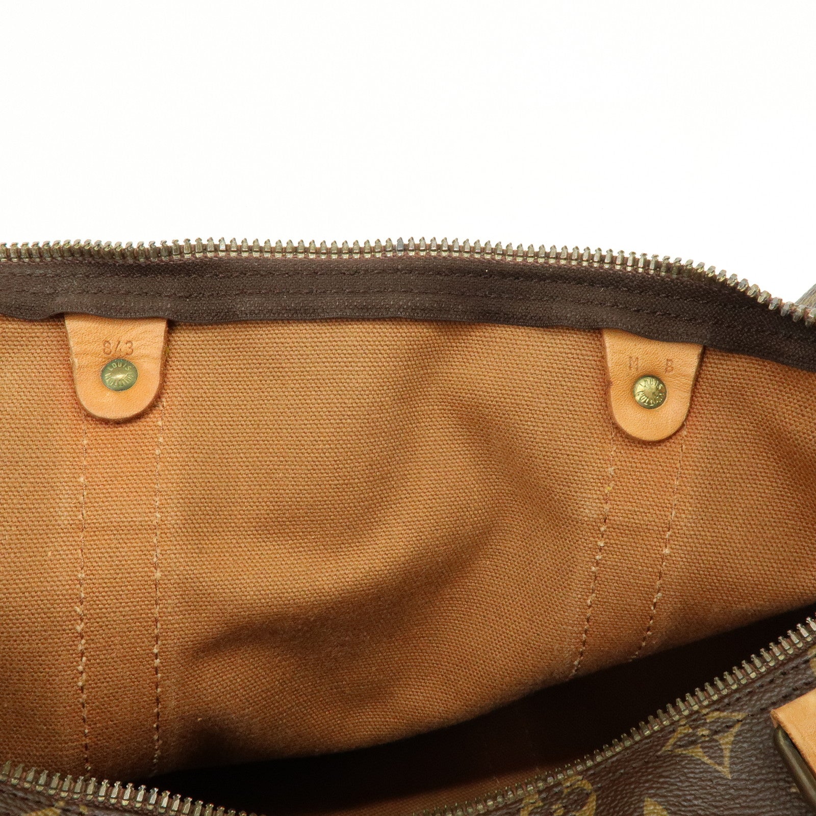Louis Vuitton Monogram Keep All 50 Boston Bag Brown M41426
