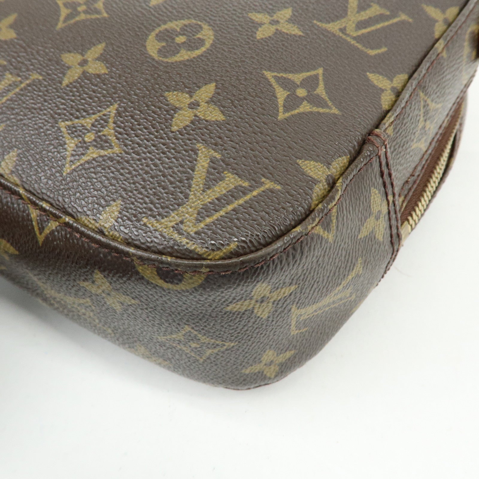 Louis Vuitton Monogram Spontini Hand Bag Brown M47500