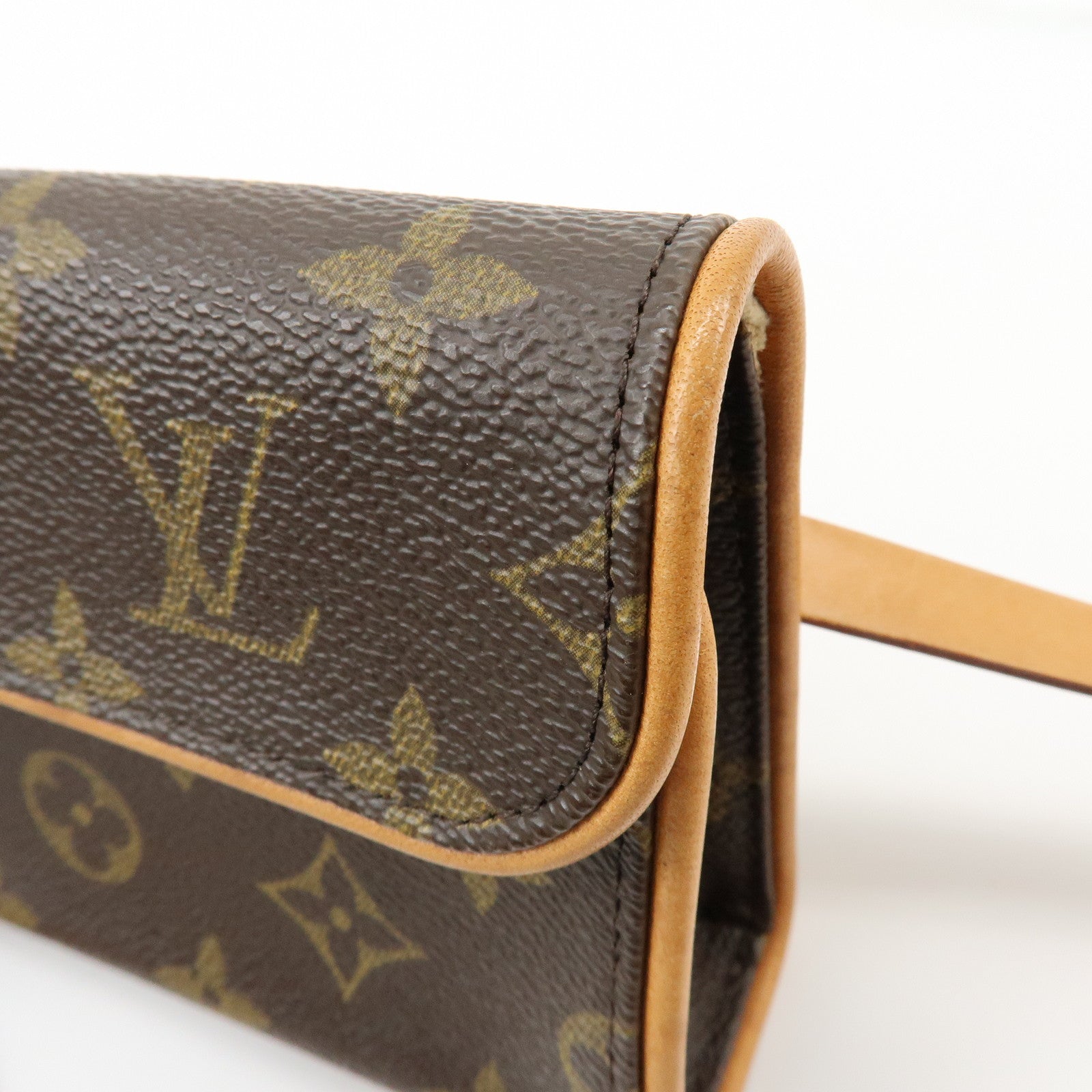 Louis Vuitton Monogram Pochette Florentine Waist Bag Belt XS M51855
