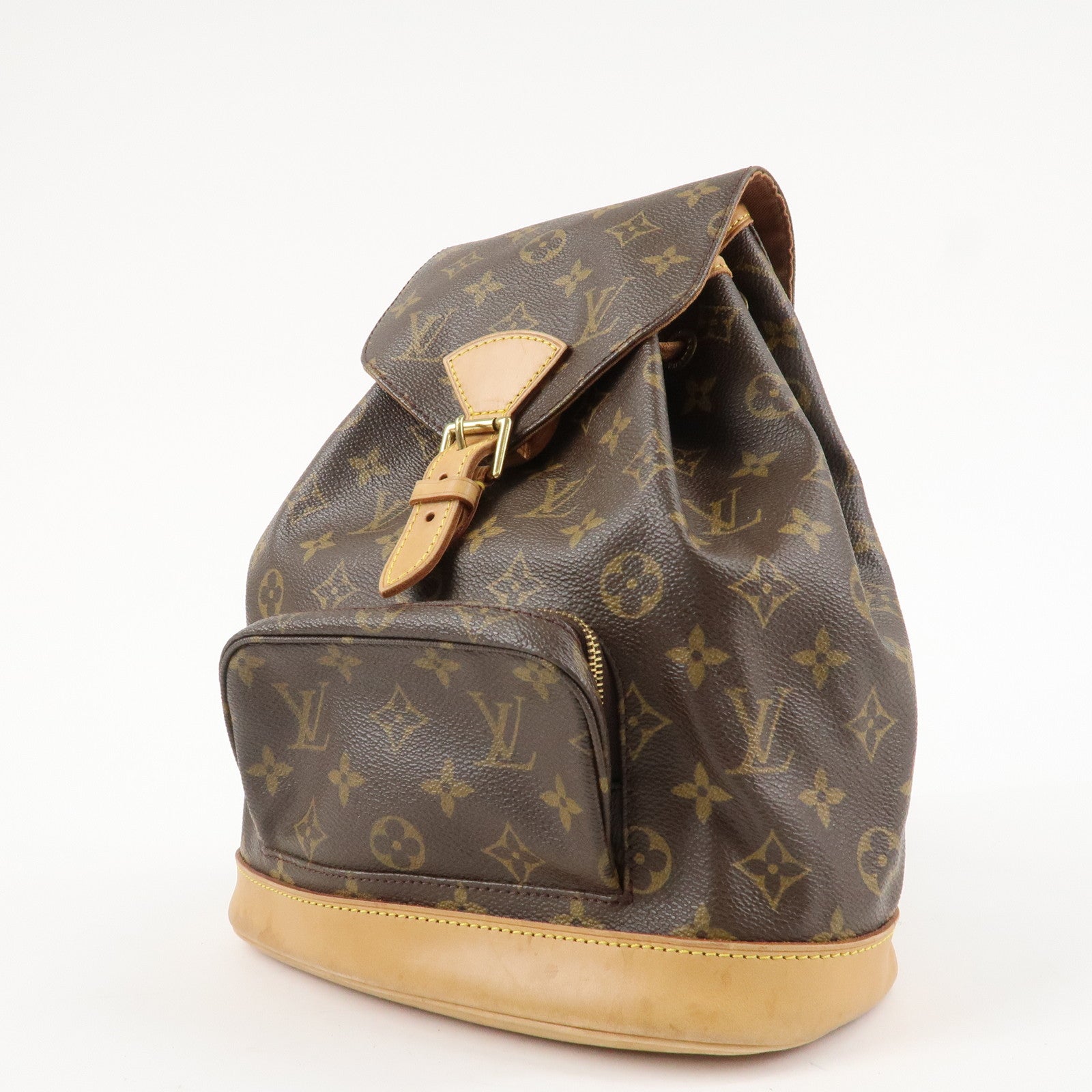 Louis Vuitton Monogram Montsouris MM Back Pack Ruck Sack M51136 Used