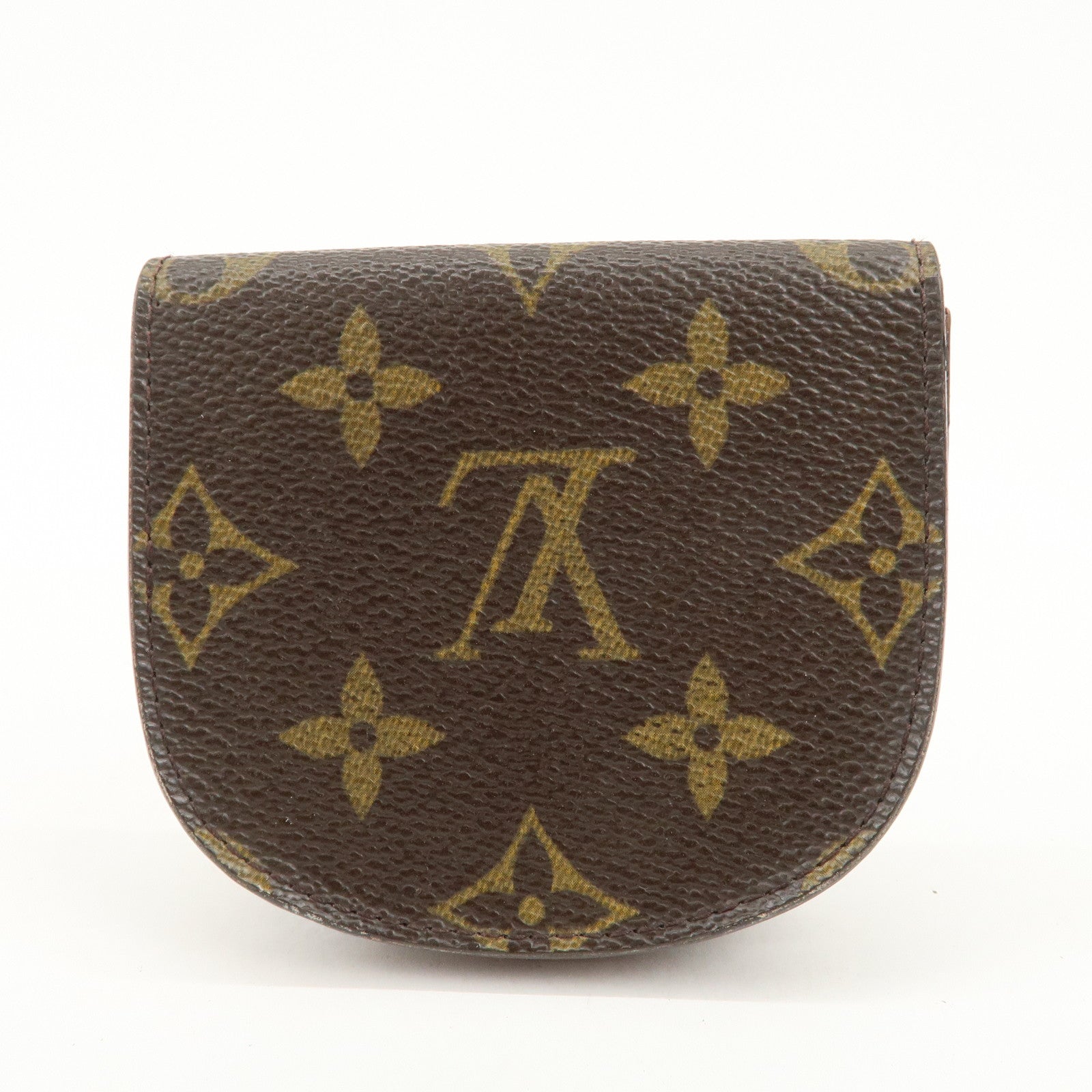 Louis Vuitton Monogram Porte Monnaie Gousset Coin Case M61970 Used