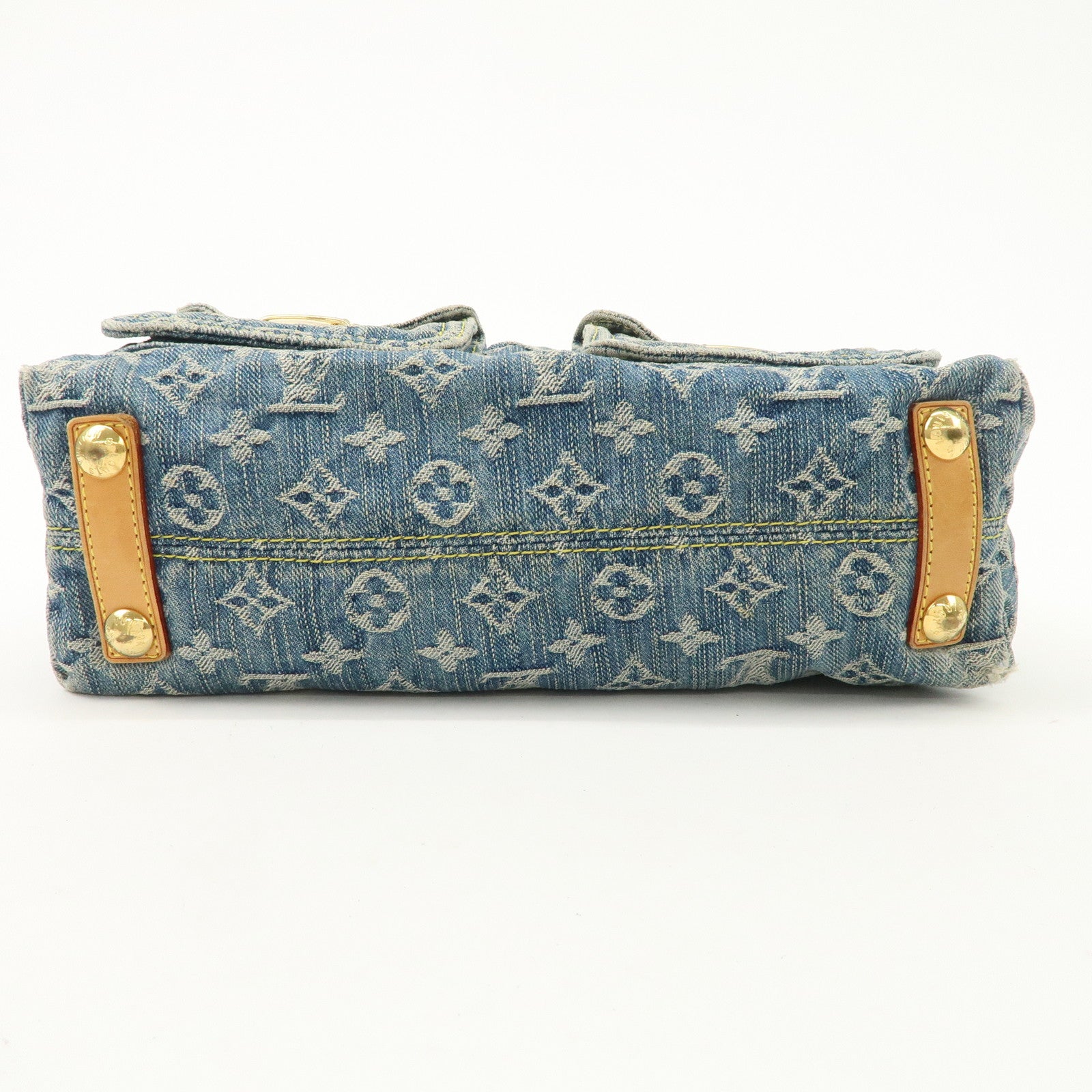 Louis Vuitton Monogram Denim Baggy PM 2Way Bag Shoulder Bag M95049 Used