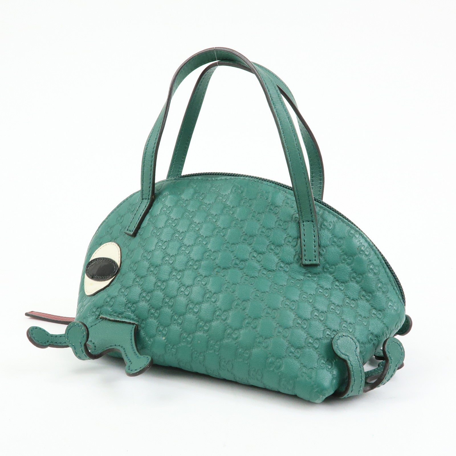 GUCCI Children’s Microguccissima Leather Hand Bag Frog Motif 340620