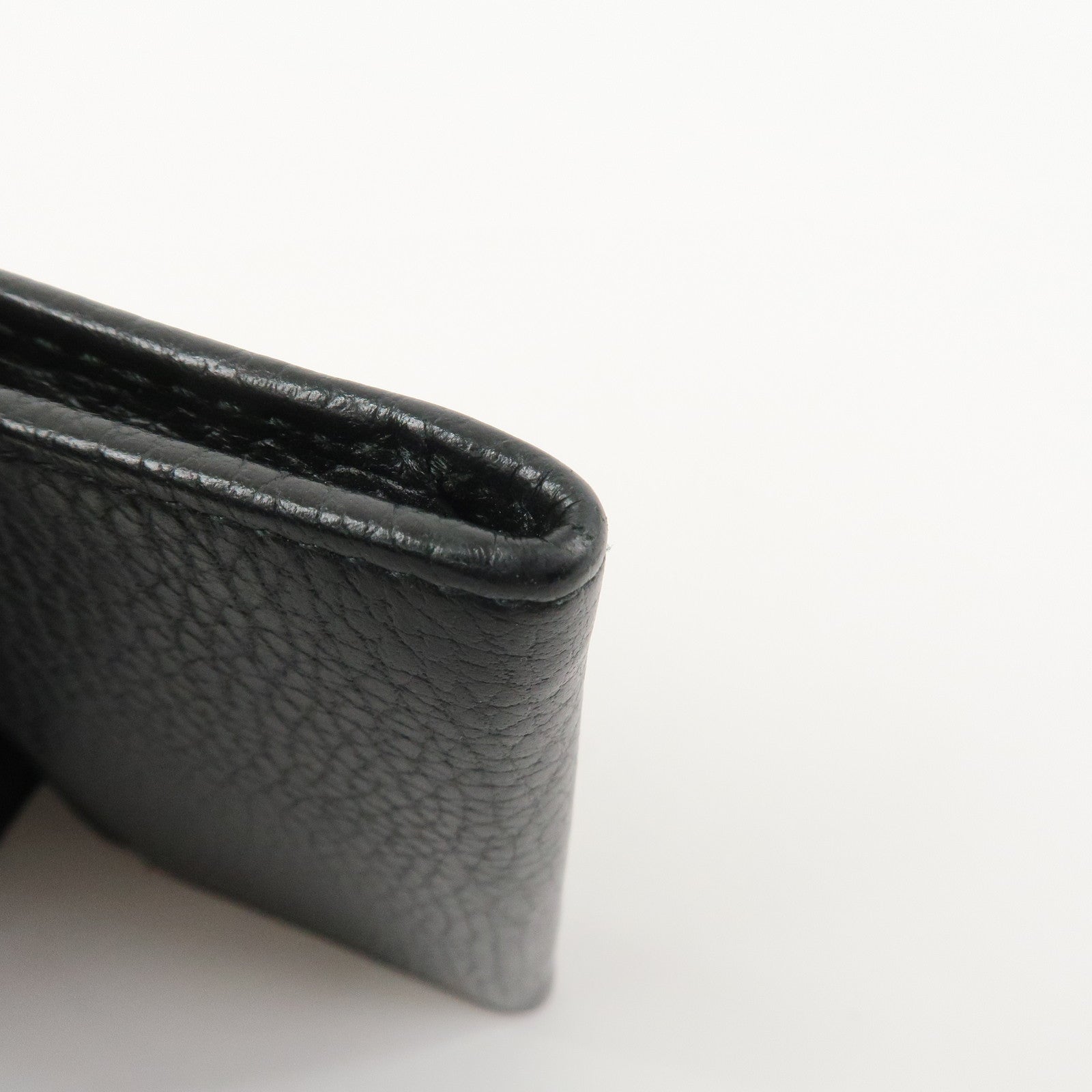 GUCCI GG Marmont Leather Card Case Card Holder Black 474748