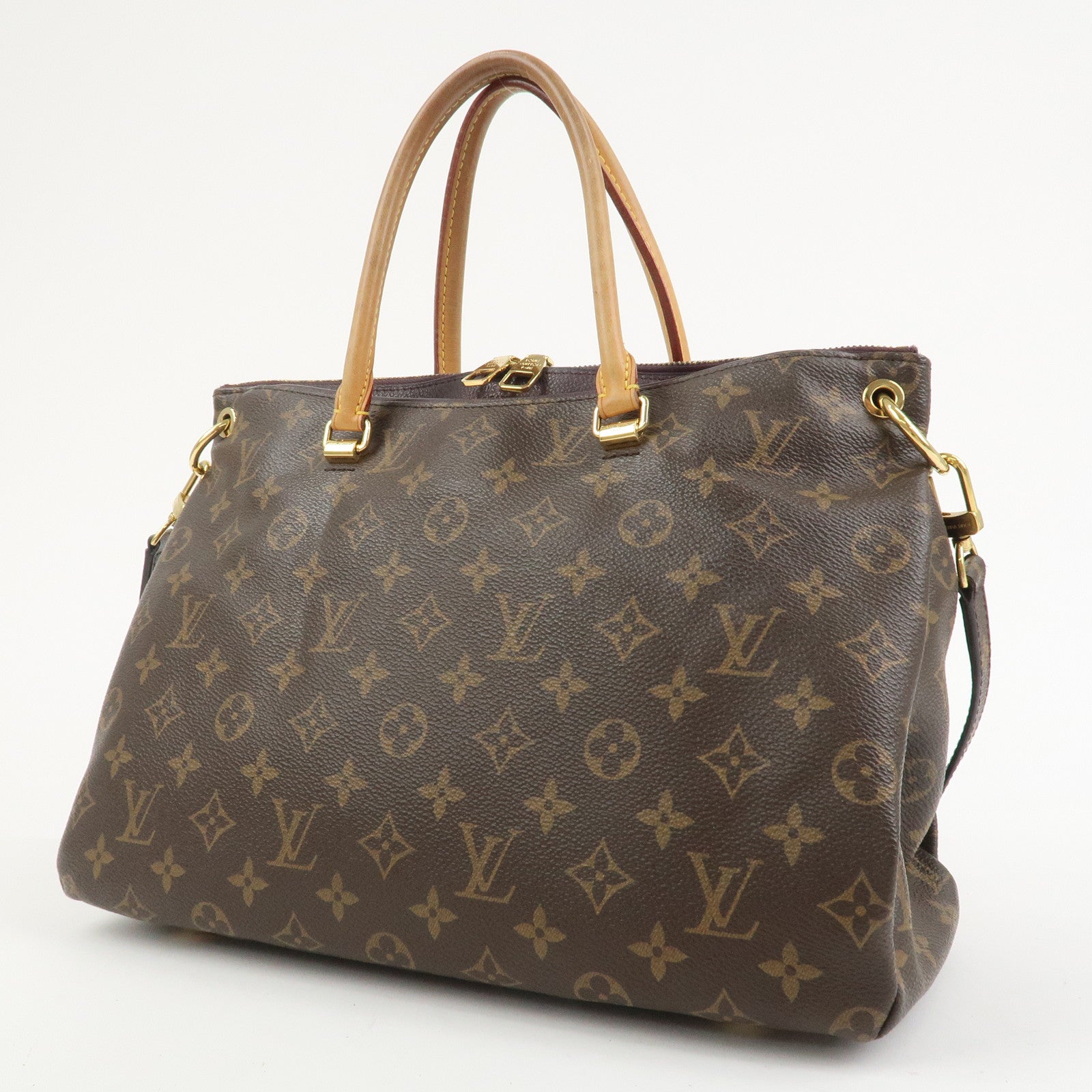 Louis Vuitton Monogram Pallas 2Way Hand Bag Aurore M40906