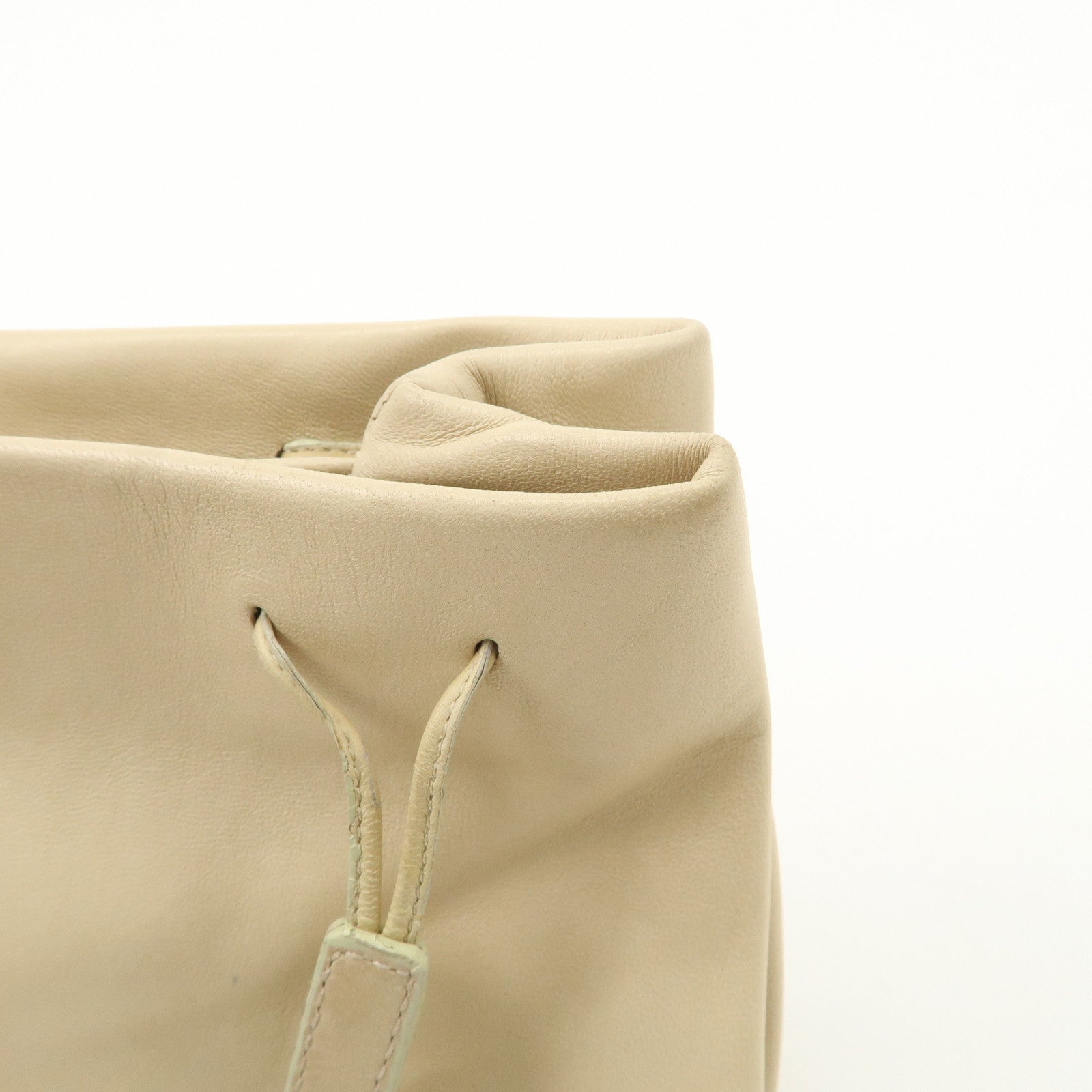 PRADA Nappa Leather Hand Bag Shoulder Bag Ivory